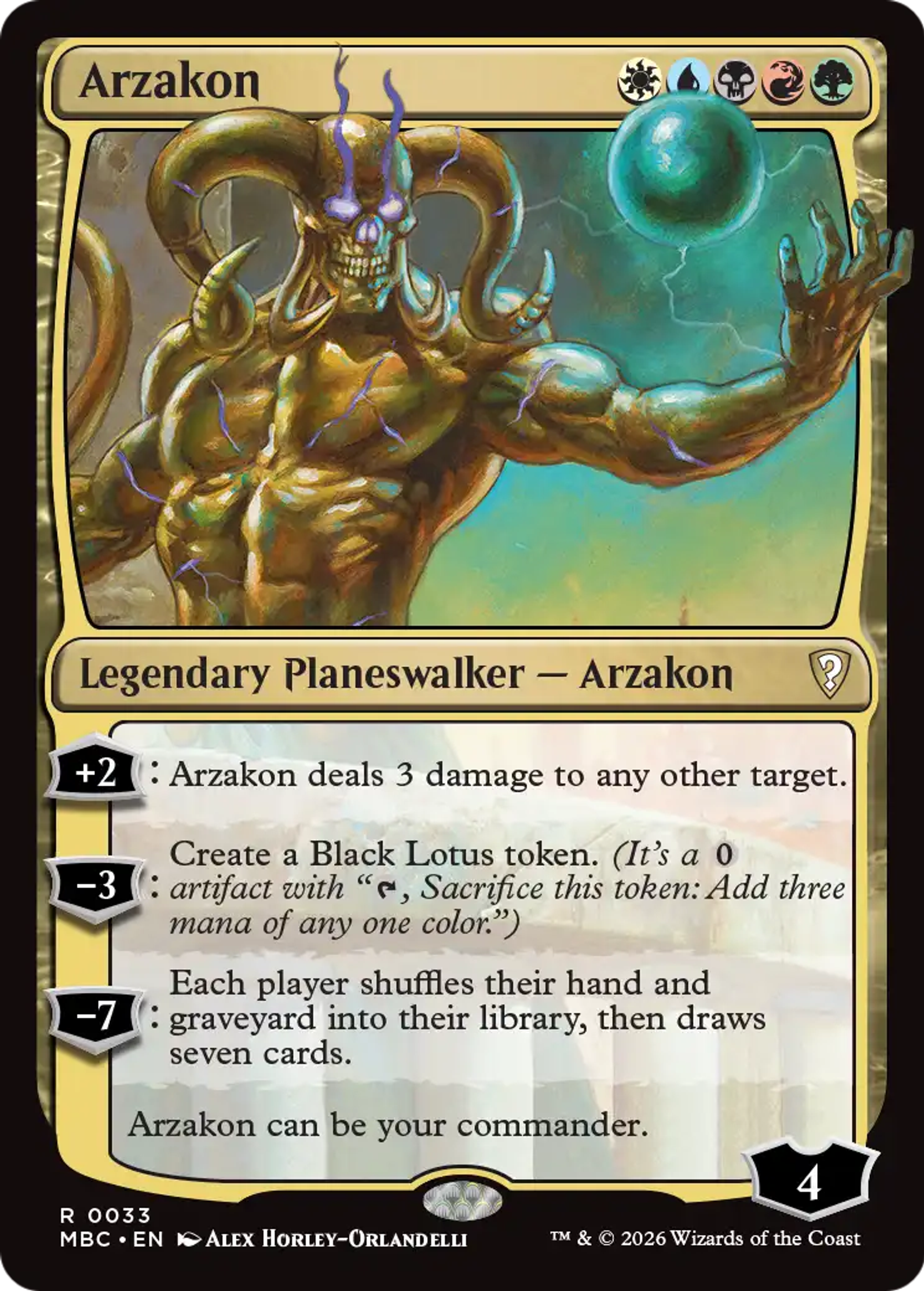 Arzakon — Mystery Booster Commander Edition — Magic: The Gathering