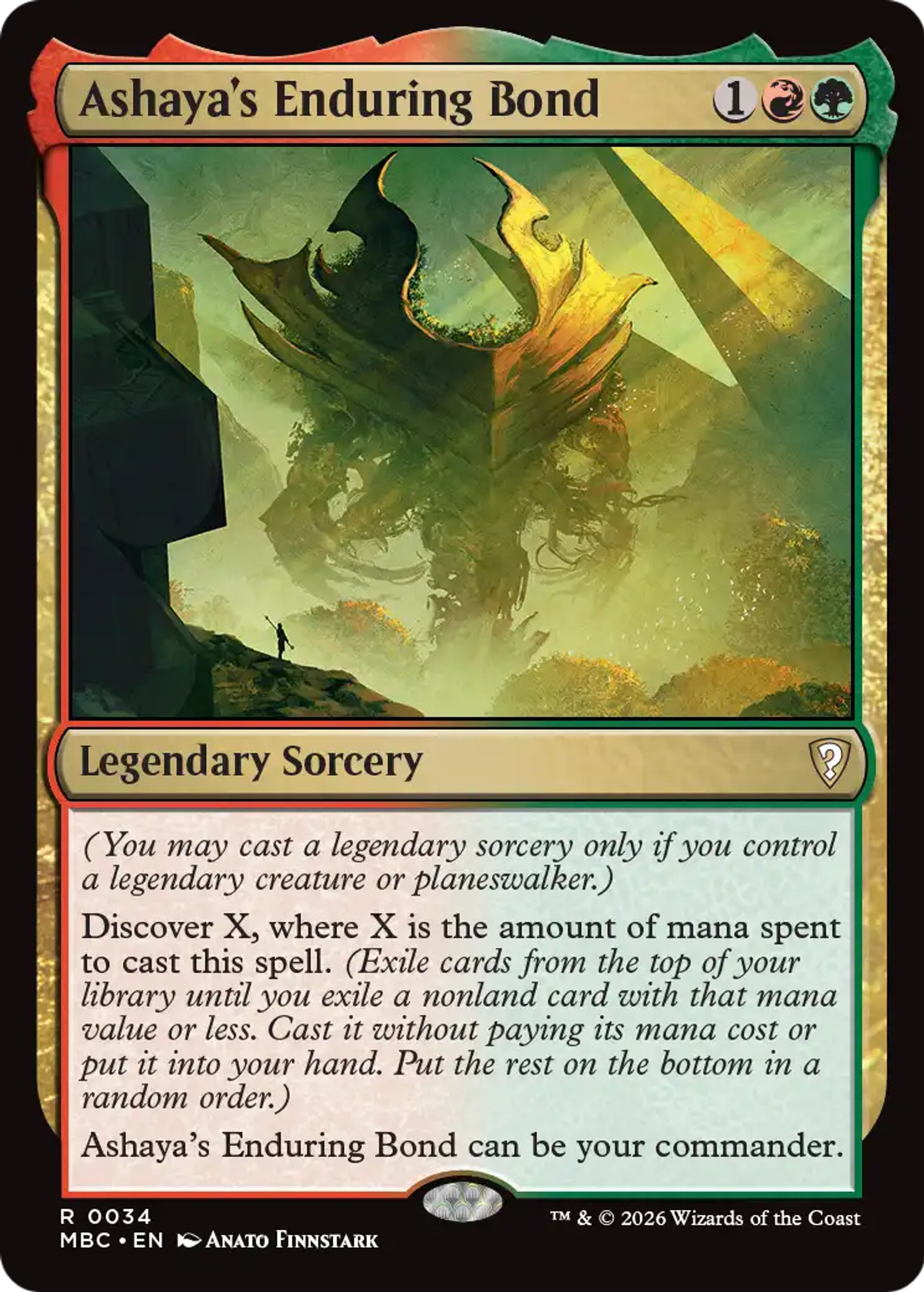 Ashaya's Enduring Bond — Mystery Booster Commander Edition — Magic: The Gathering
