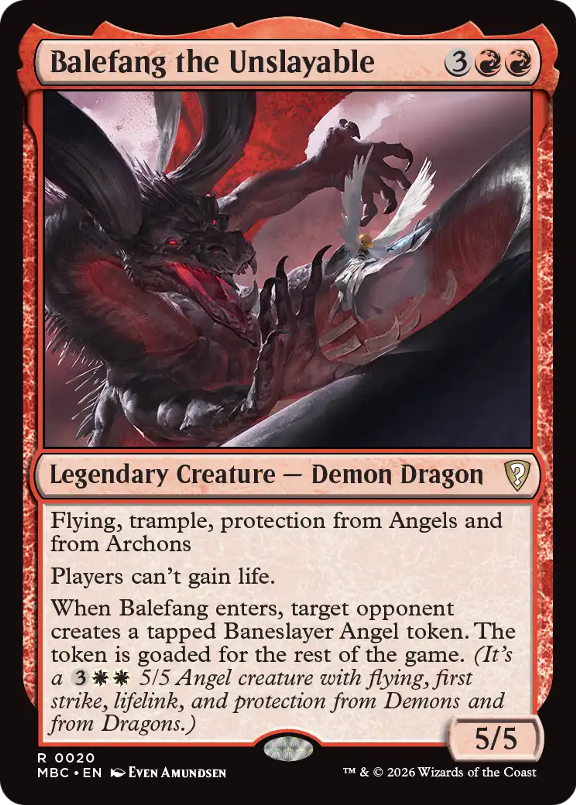Balefang the Unslayable — Mystery Booster Commander Edition — Magic: The Gathering