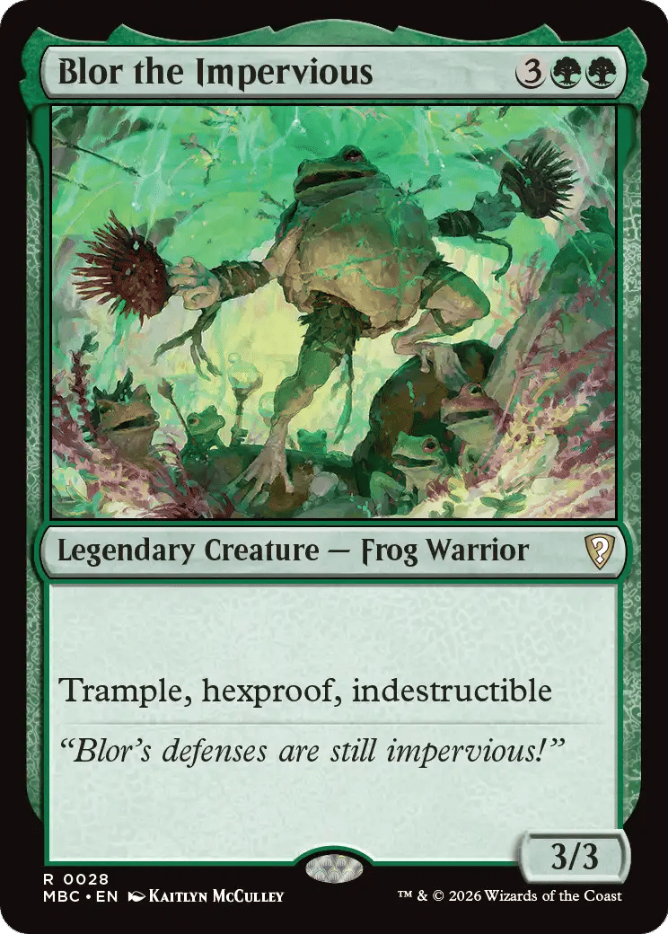 Blor the Impervious — Mystery Booster Commander Edition — Magic: The Gathering