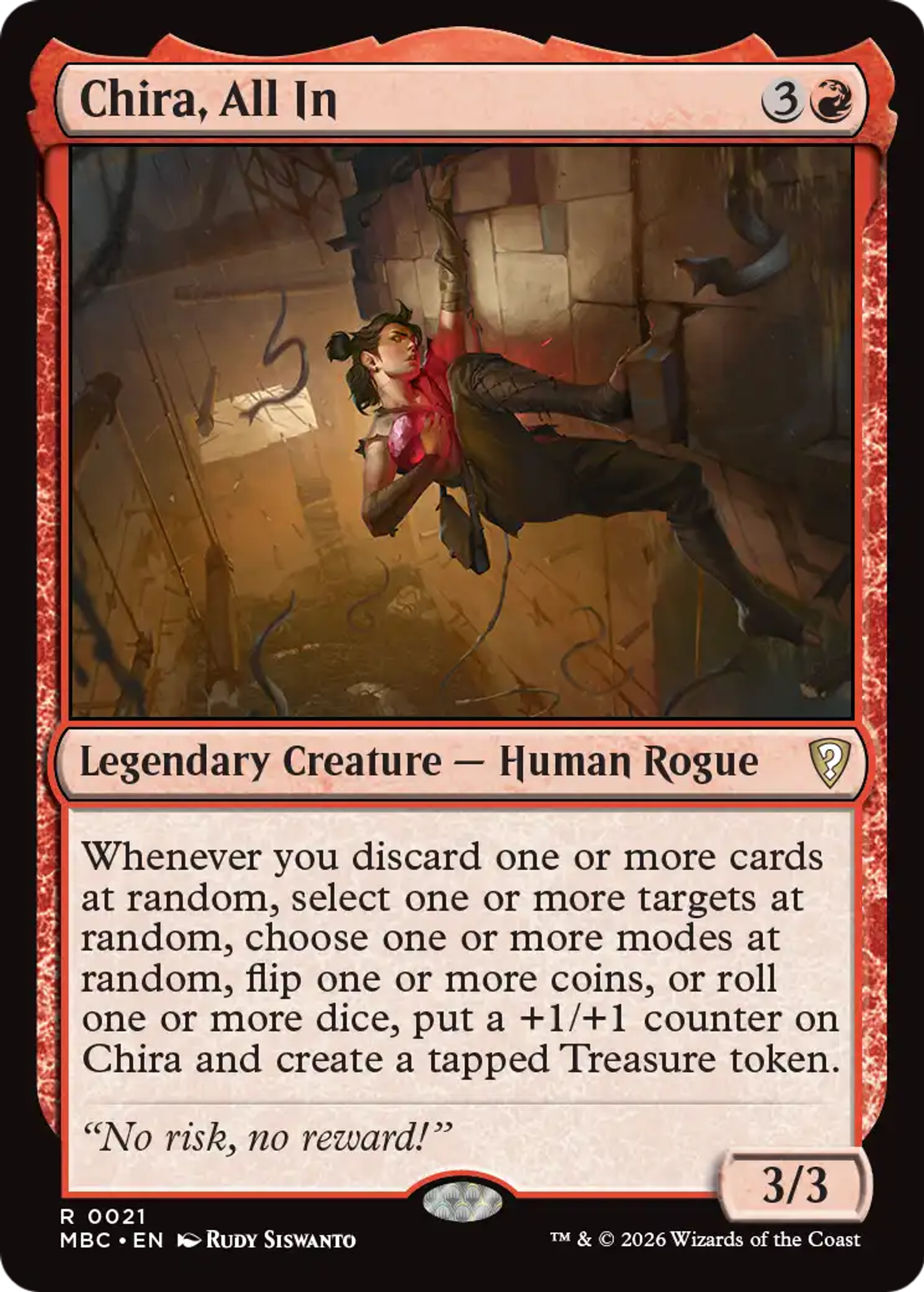Chira, All In — Mystery Booster Commander Edition — Magic: The Gathering