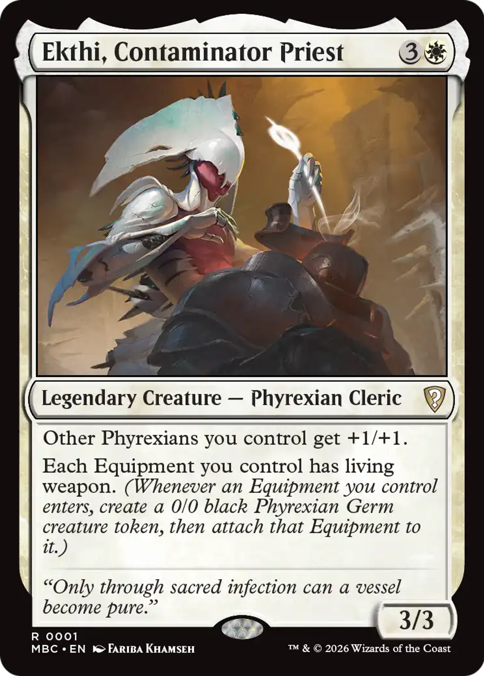 Ekthi, Contaminator Priest — Mystery Booster Commander Edition — Magic: The Gathering