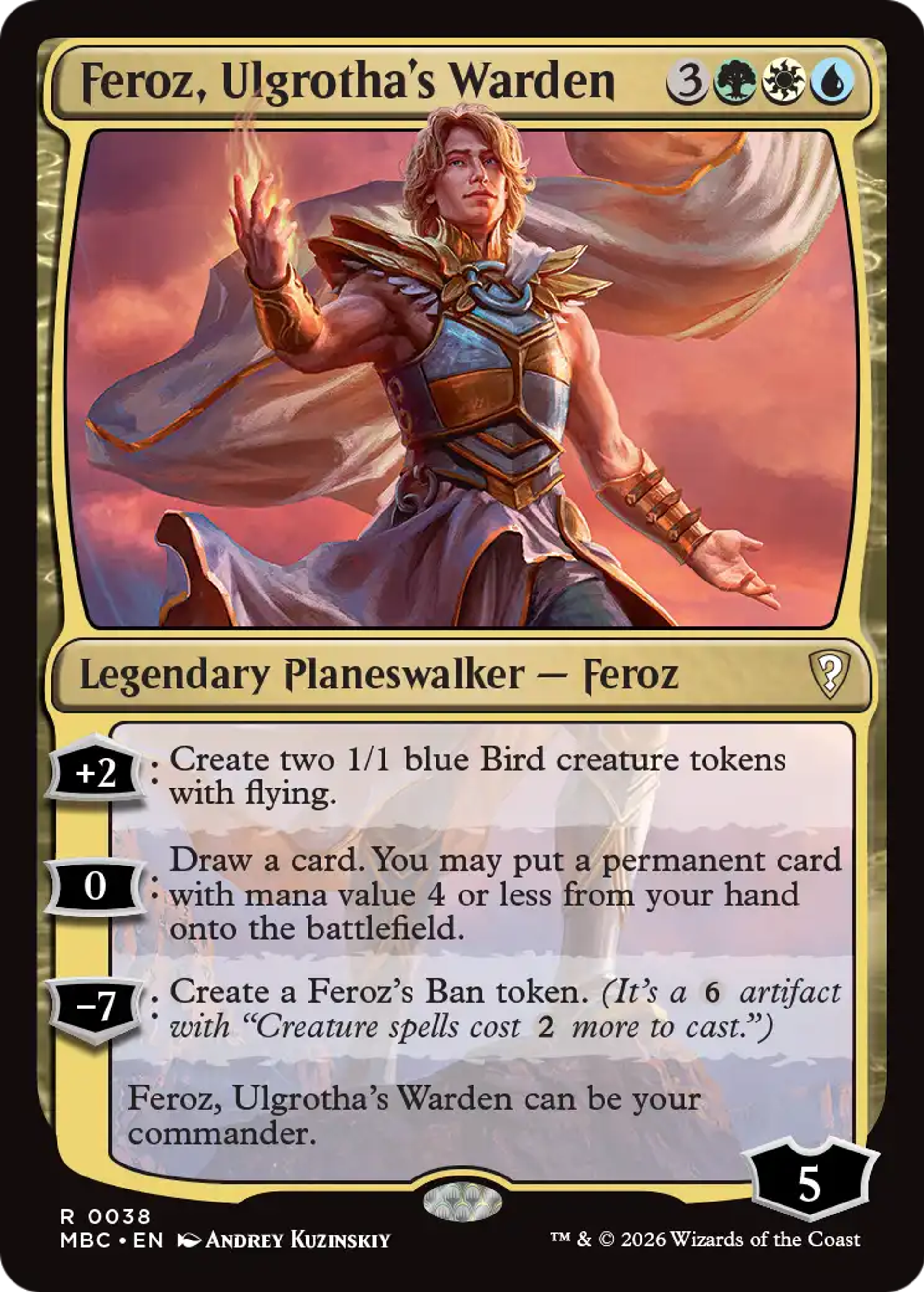 Feroz, Ulgrotha's Warden — Mystery Booster Commander Edition — Magic: The Gathering