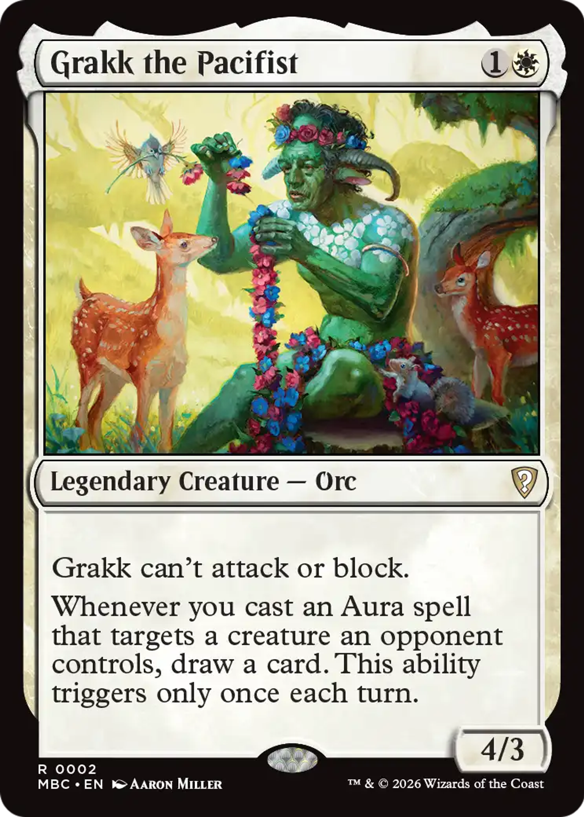 Grakk the Pacifist — Mystery Booster Commander Edition — Magic: The Gathering