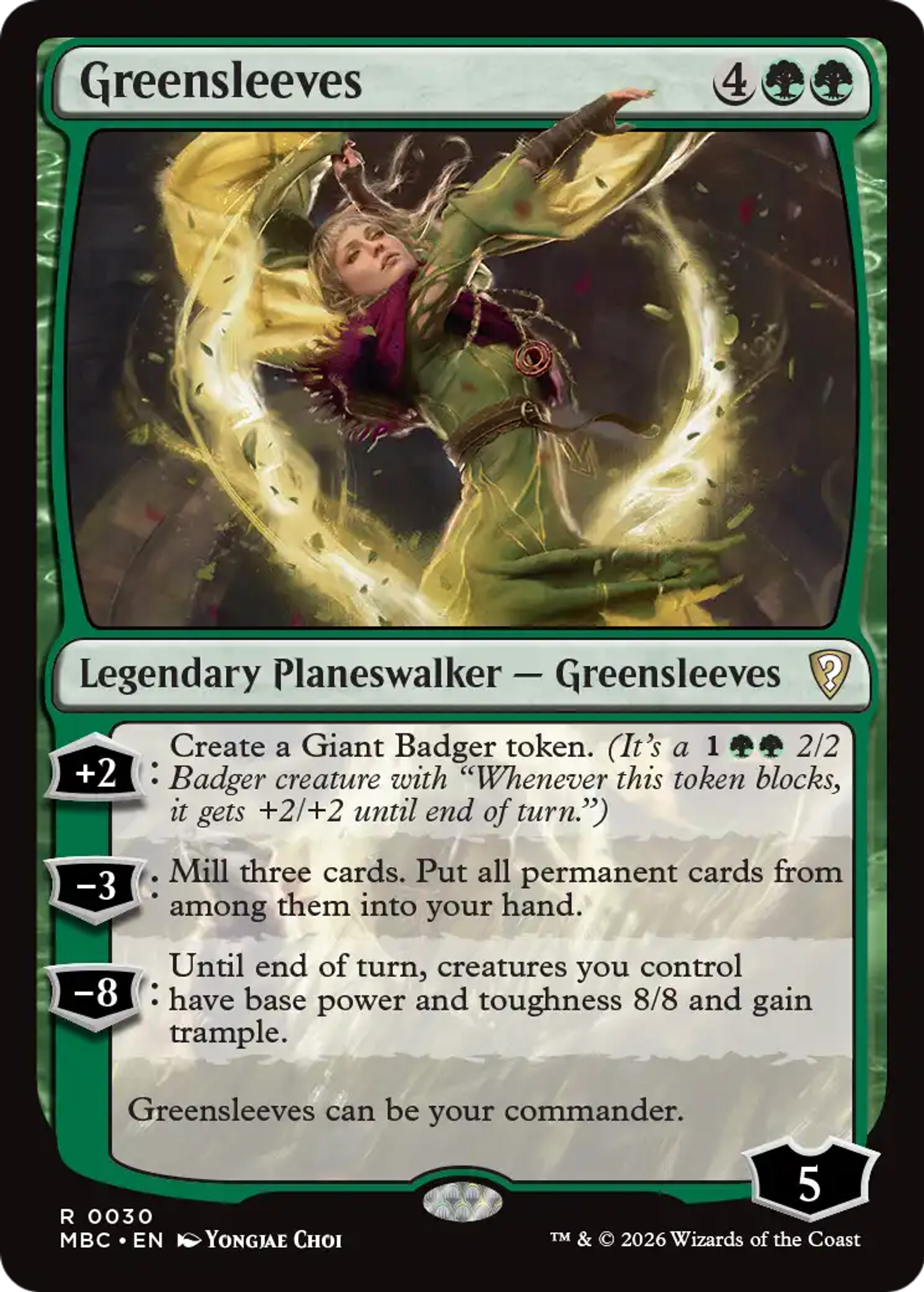 Greensleeves — Mystery Booster Commander Edition — Magic: The Gathering