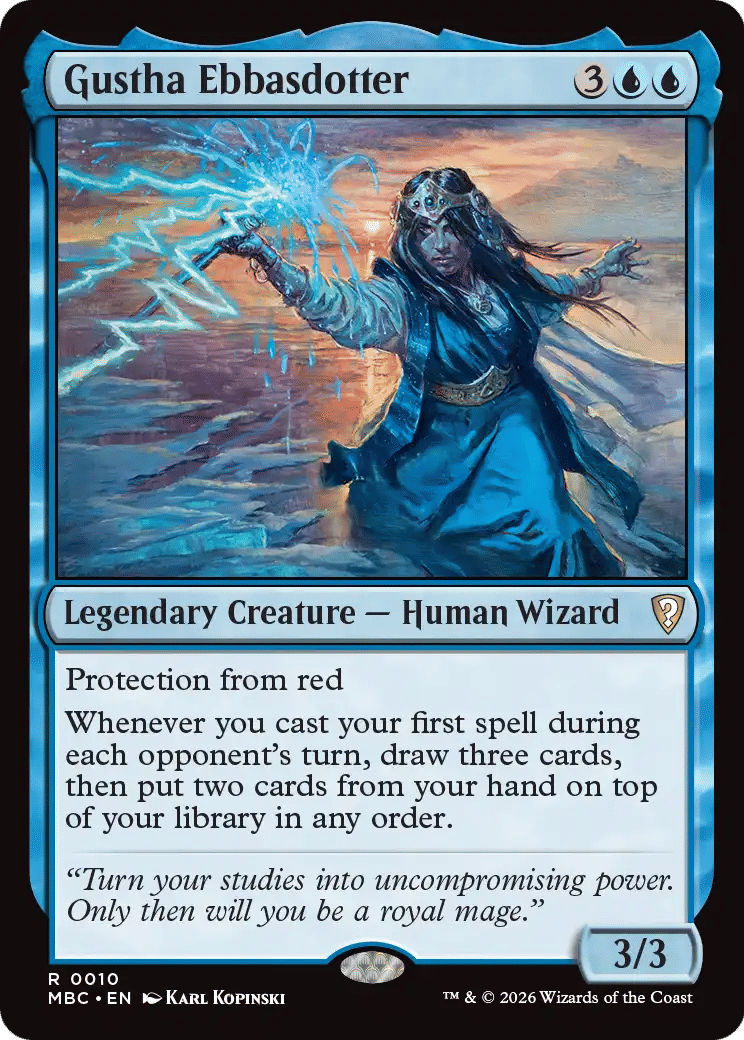 Gustha Ebbasdotter — Mystery Booster Commander Edition — Magic: The Gathering