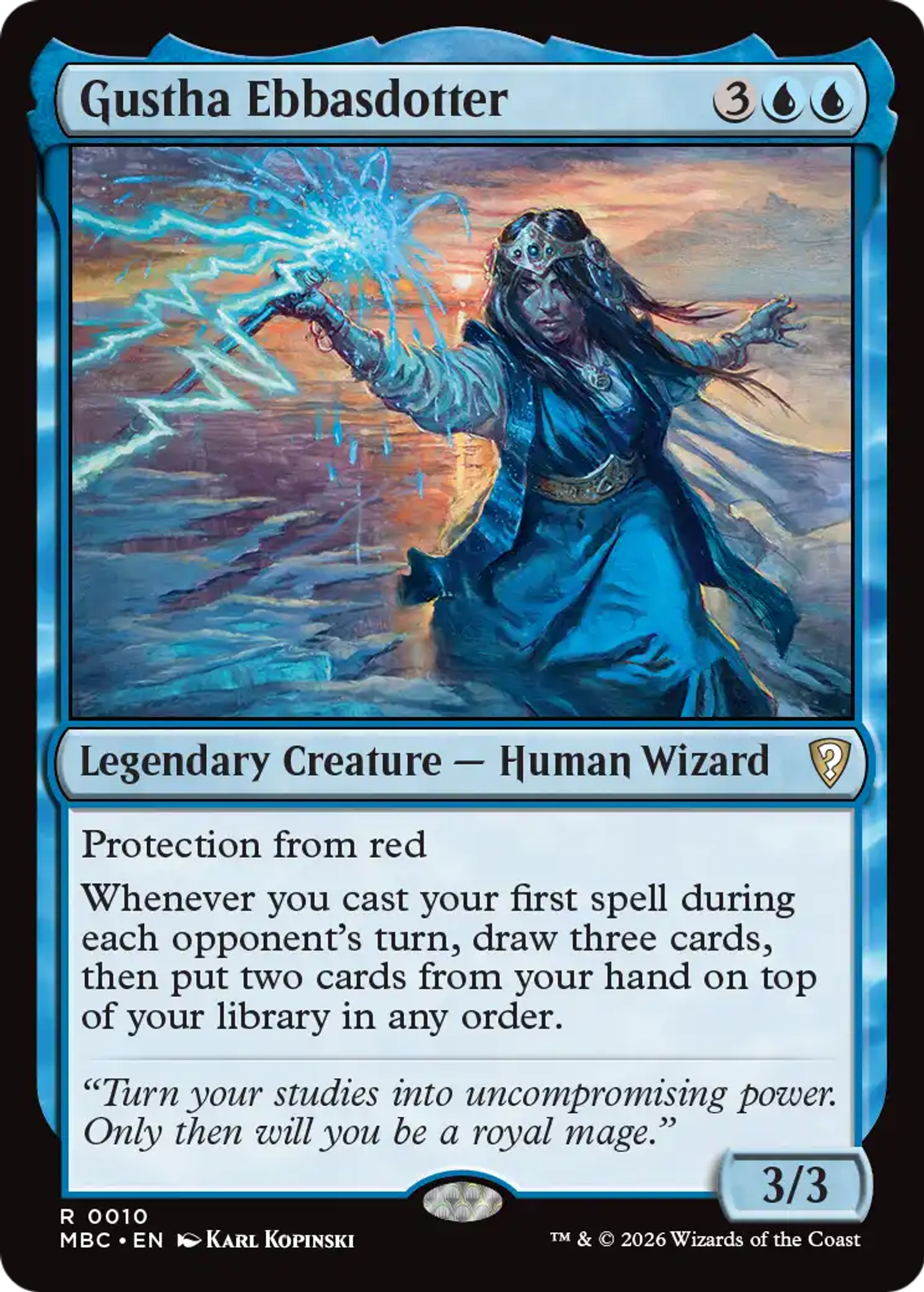 Gustha Ebbasdotter — Mystery Booster Commander Edition — Magic: The Gathering