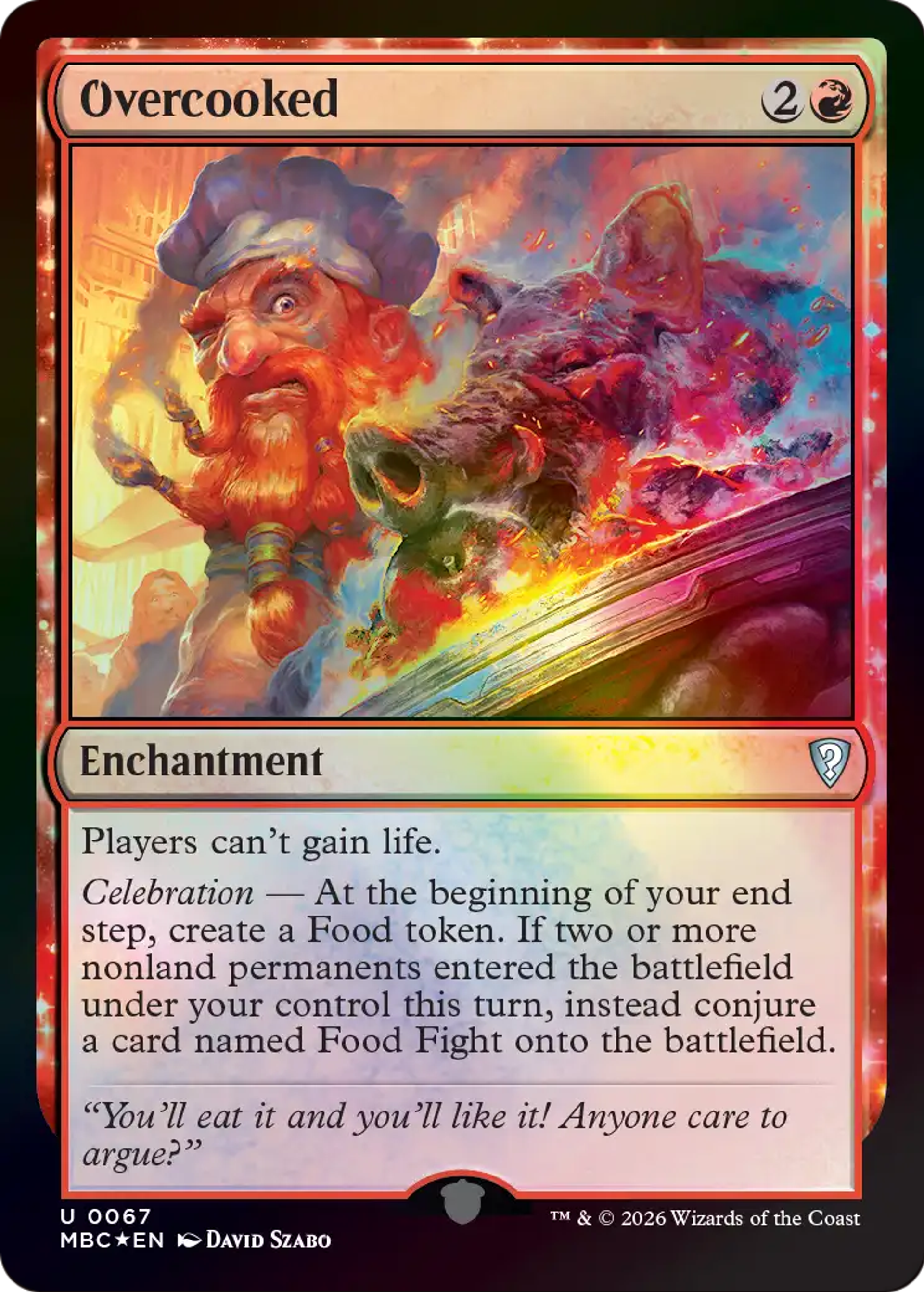 Overcooked — Mystery Booster Commander Edition — Magic: The Gathering