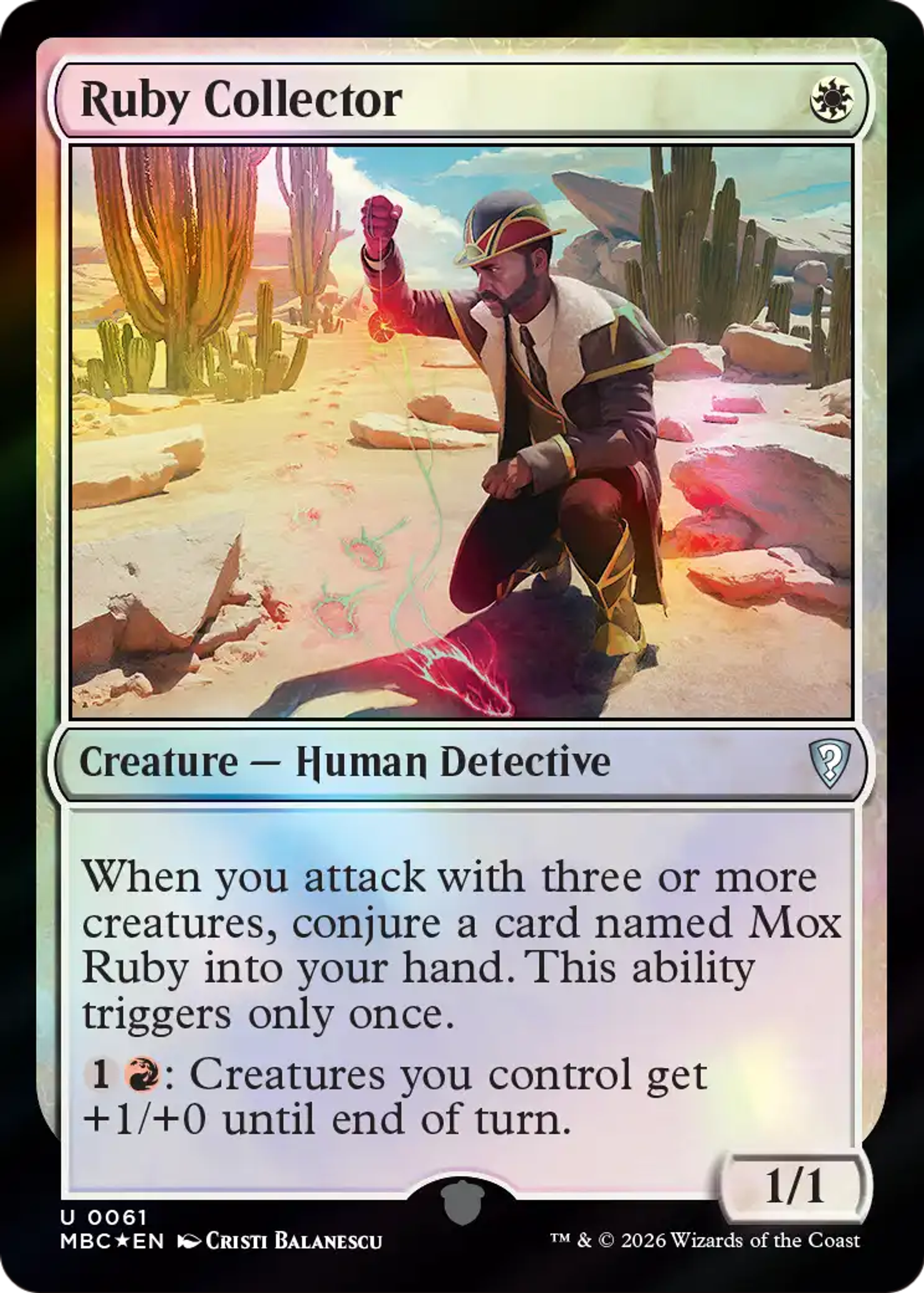 Ruby Collector — Mystery Booster Commander Edition — Magic: The Gathering