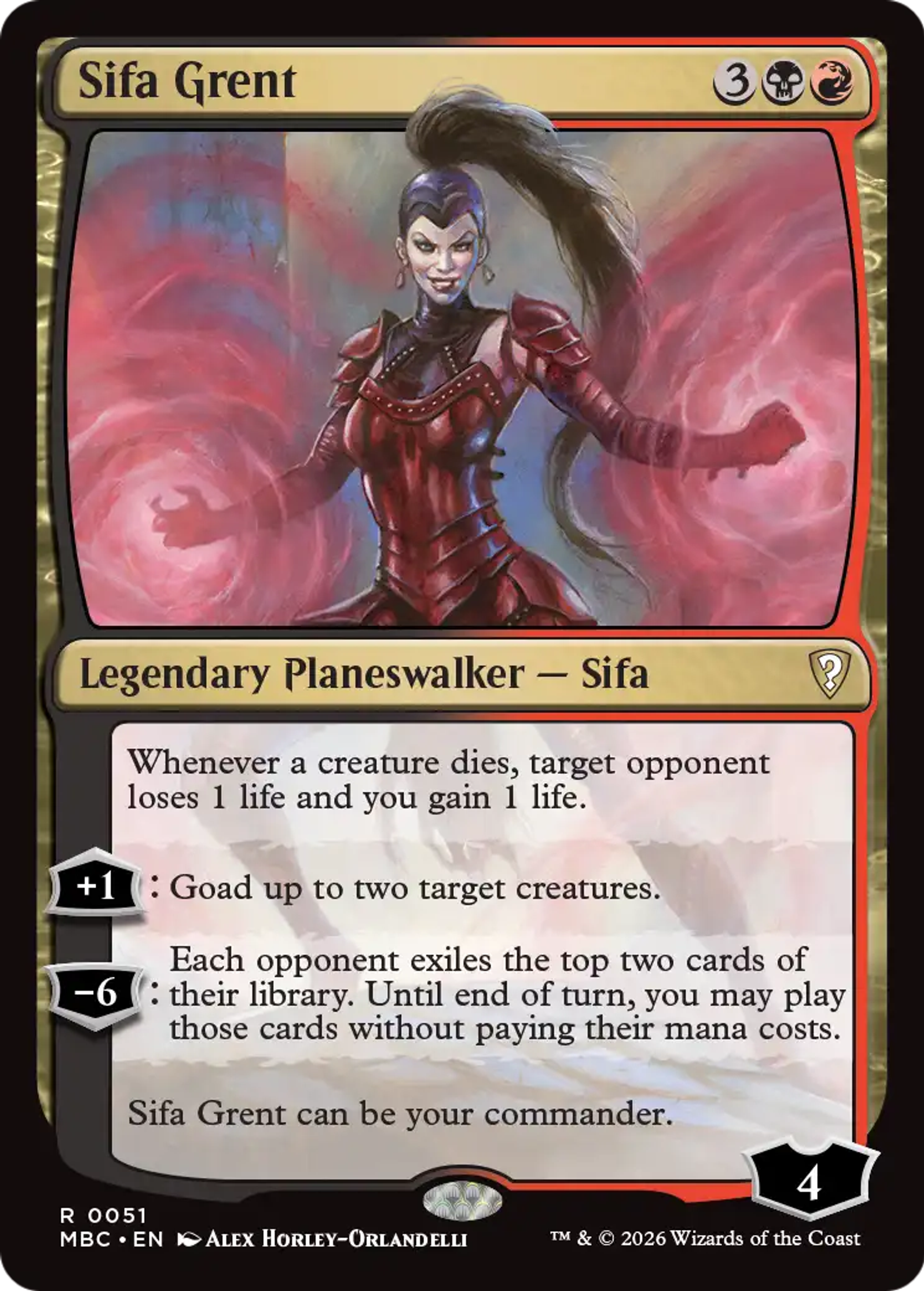 Sifa Grent — Mystery Booster Commander Edition — Magic: The Gathering