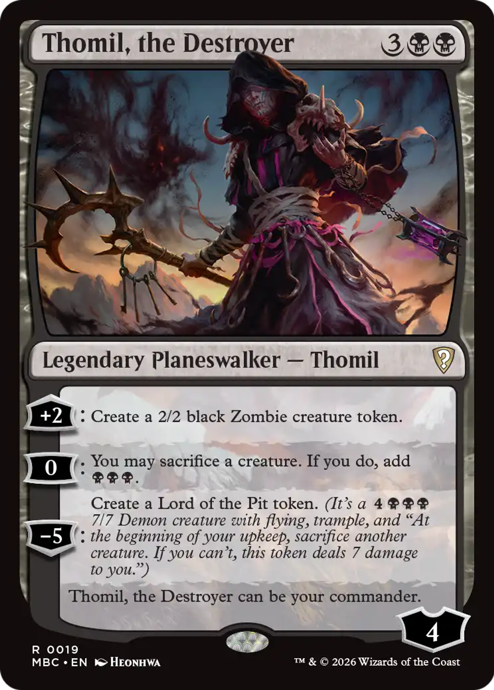 Thomil, the Destroyer — Mystery Booster Commander Edition — Magic: The Gathering
