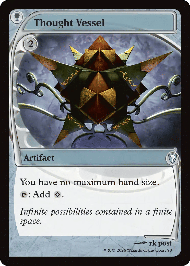 Thought Vessel — Mystery Booster Commander Edition — Magic: The Gathering