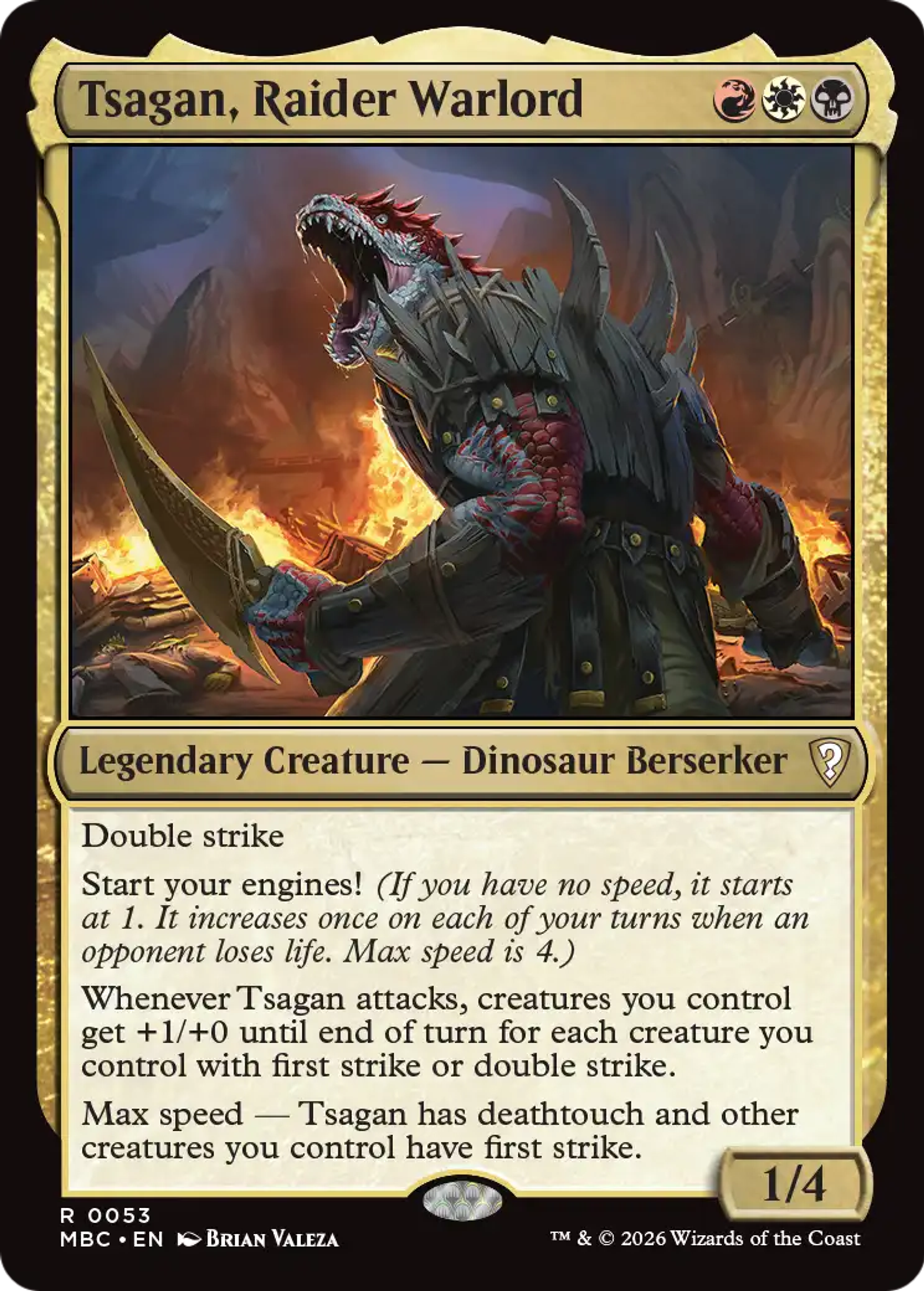 Tsagan, Raider Warlord — Mystery Booster Commander Edition — Magic: The Gathering