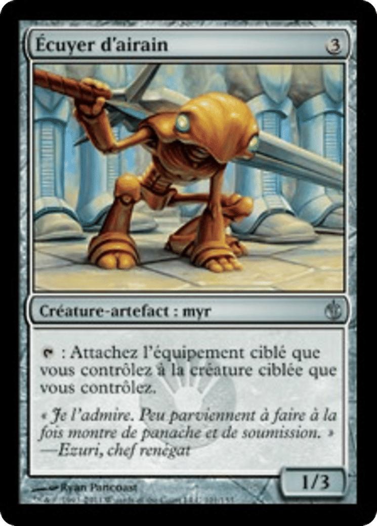 Écuyer d'airain — Mirrodin Besieged — Magic: The Gathering