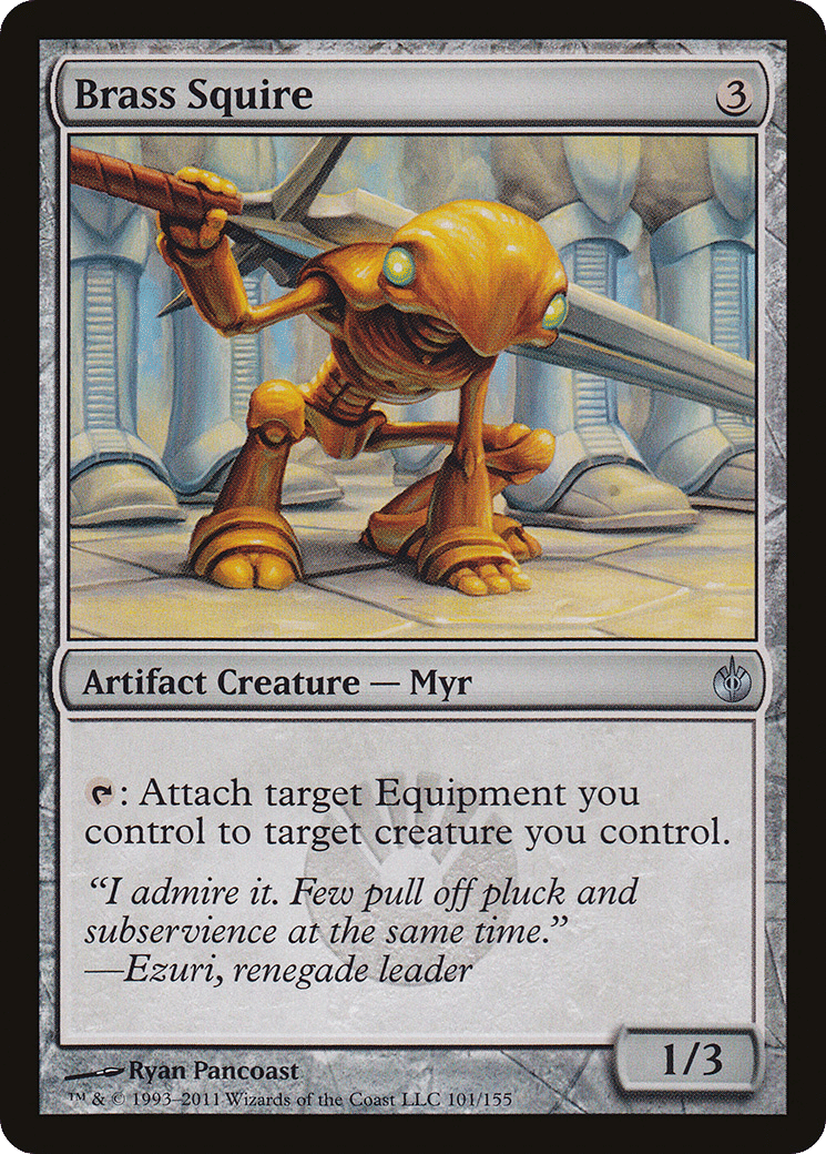 Brass Squire — Mirrodin Besieged — Magic: The Gathering