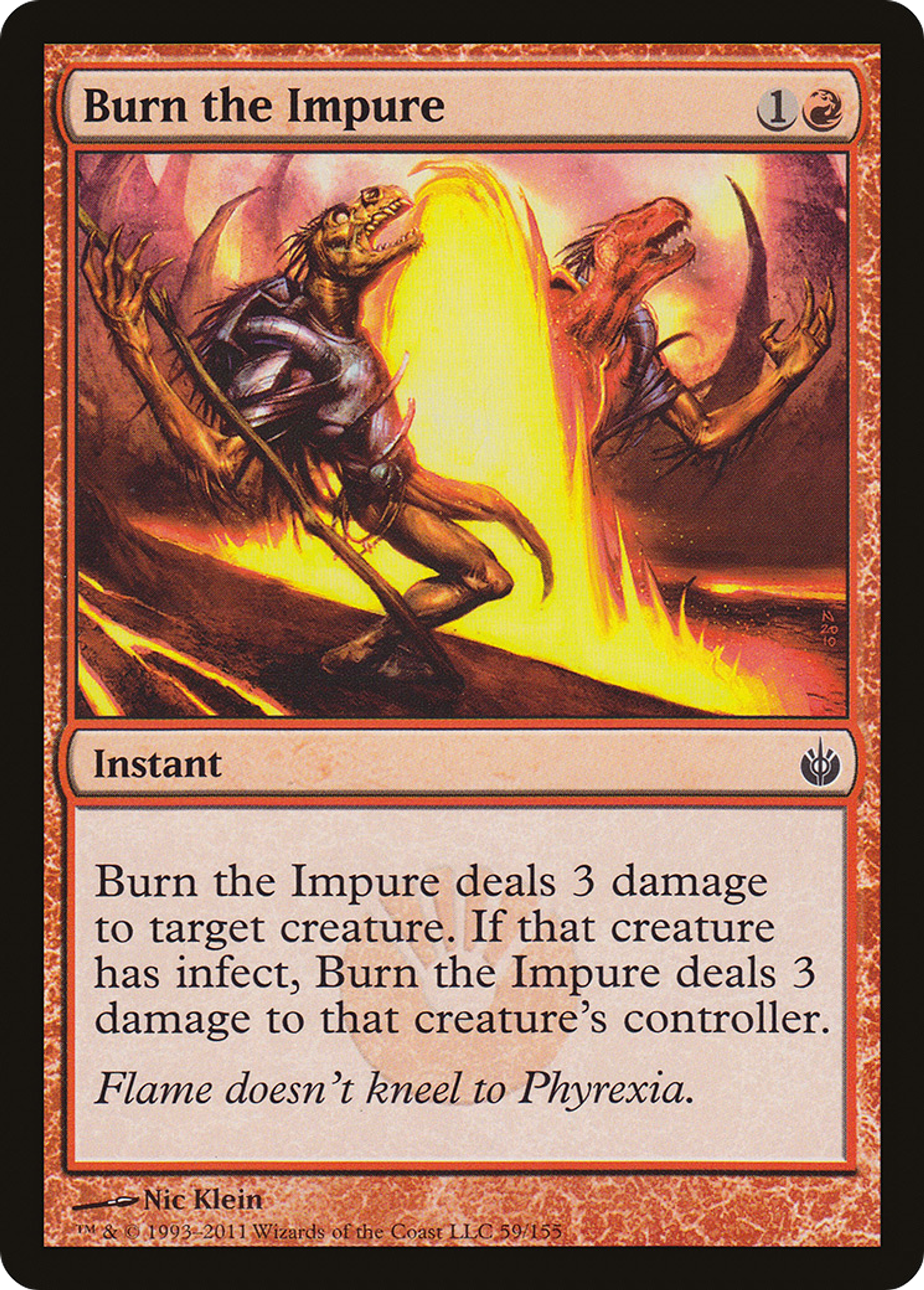 Burn the Impure — Mirrodin Besieged — Magic: The Gathering