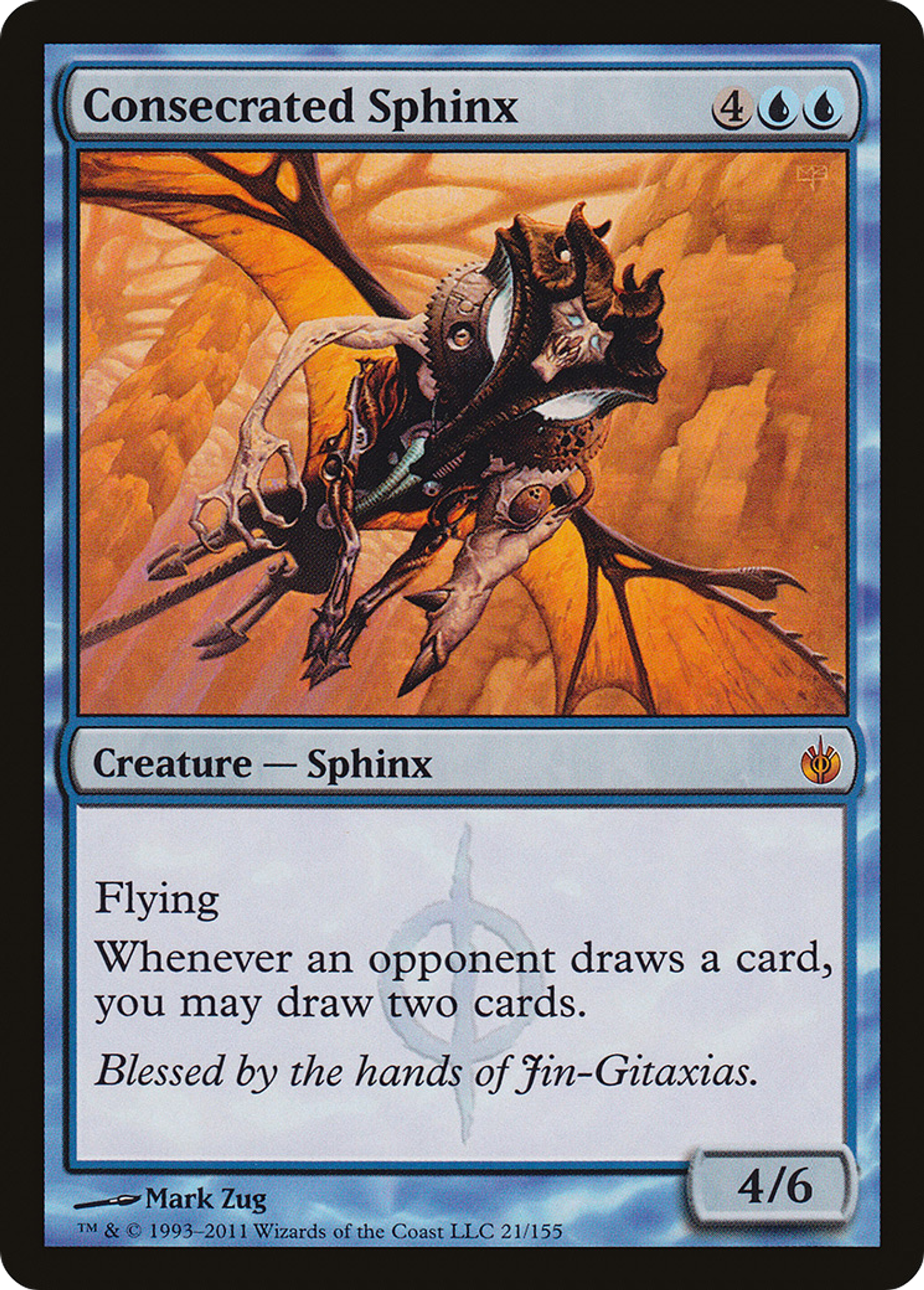 Consecrated Sphinx — Mirrodin Besieged — Magic: The Gathering