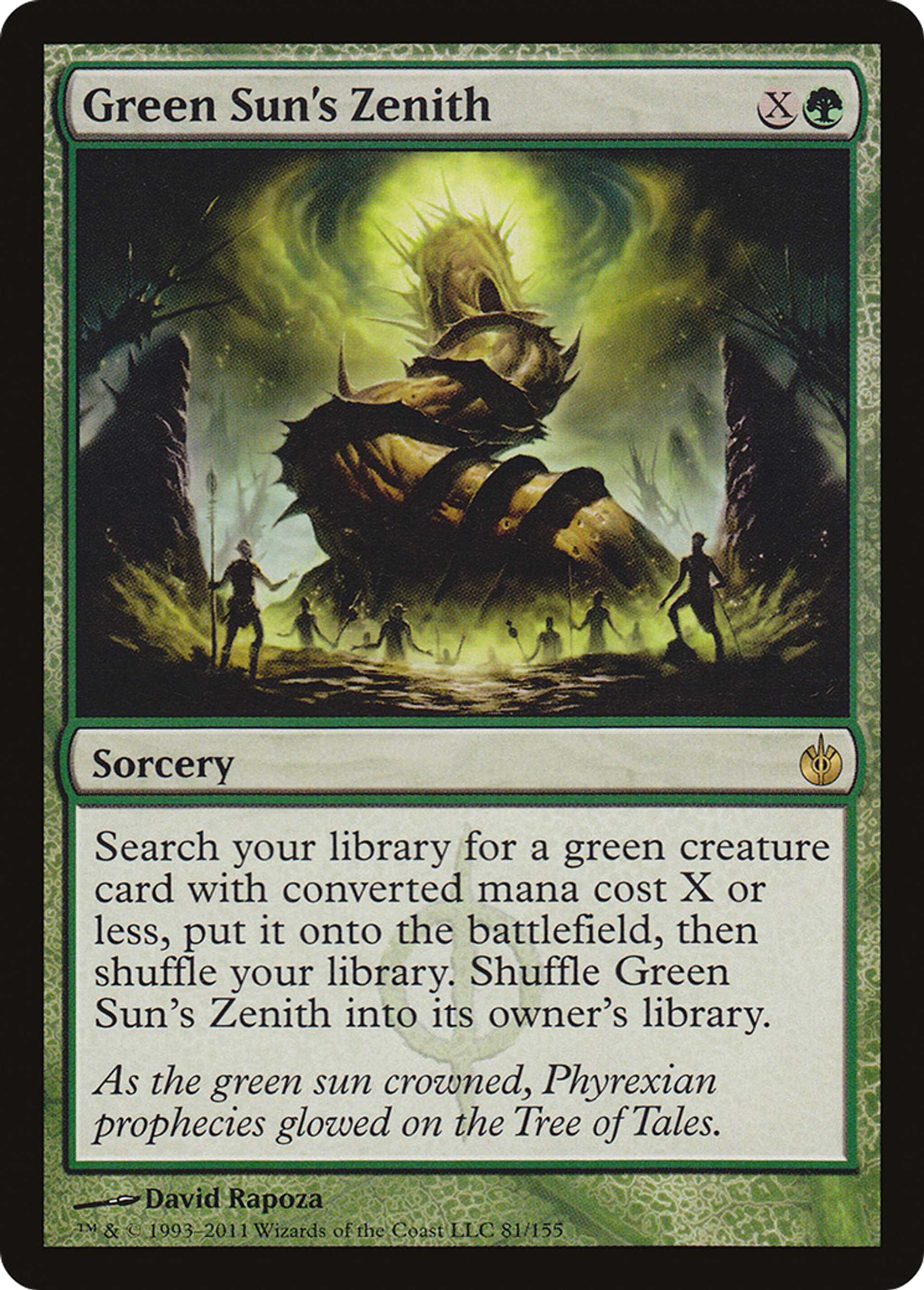 Green Sun's Zenith — Mirrodin Besieged — Magic: The Gathering