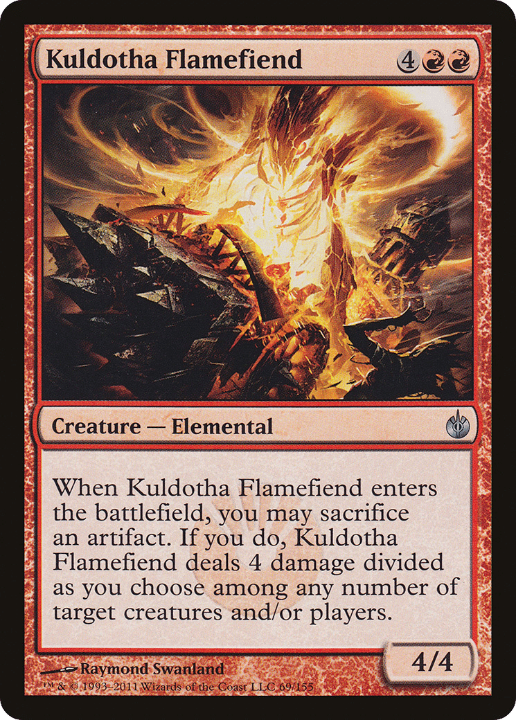 Kuldotha Flamefiend — Mirrodin Besieged — Magic: The Gathering