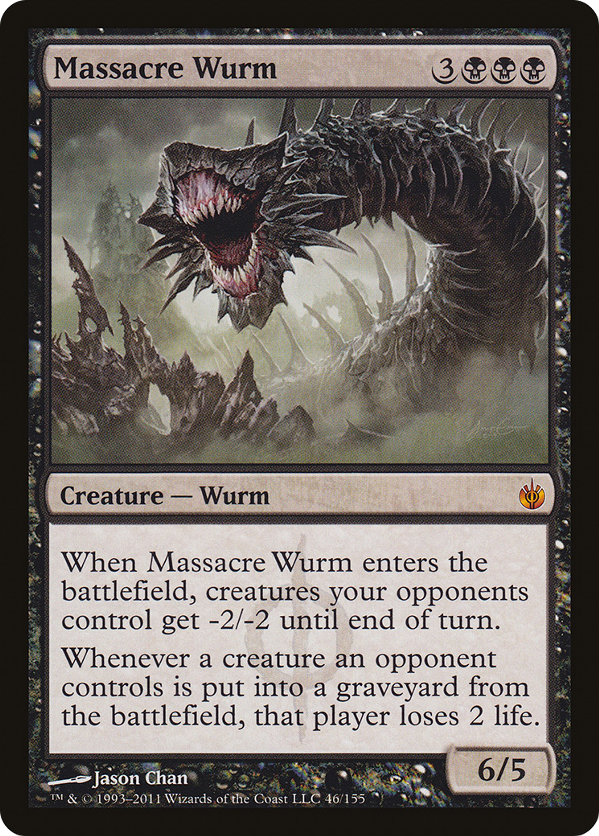 Massacre Wurm — Mirrodin Besieged — Magic: The Gathering