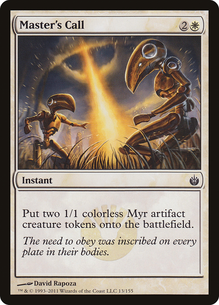 Master's Call — Mirrodin Besieged — Magic: The Gathering