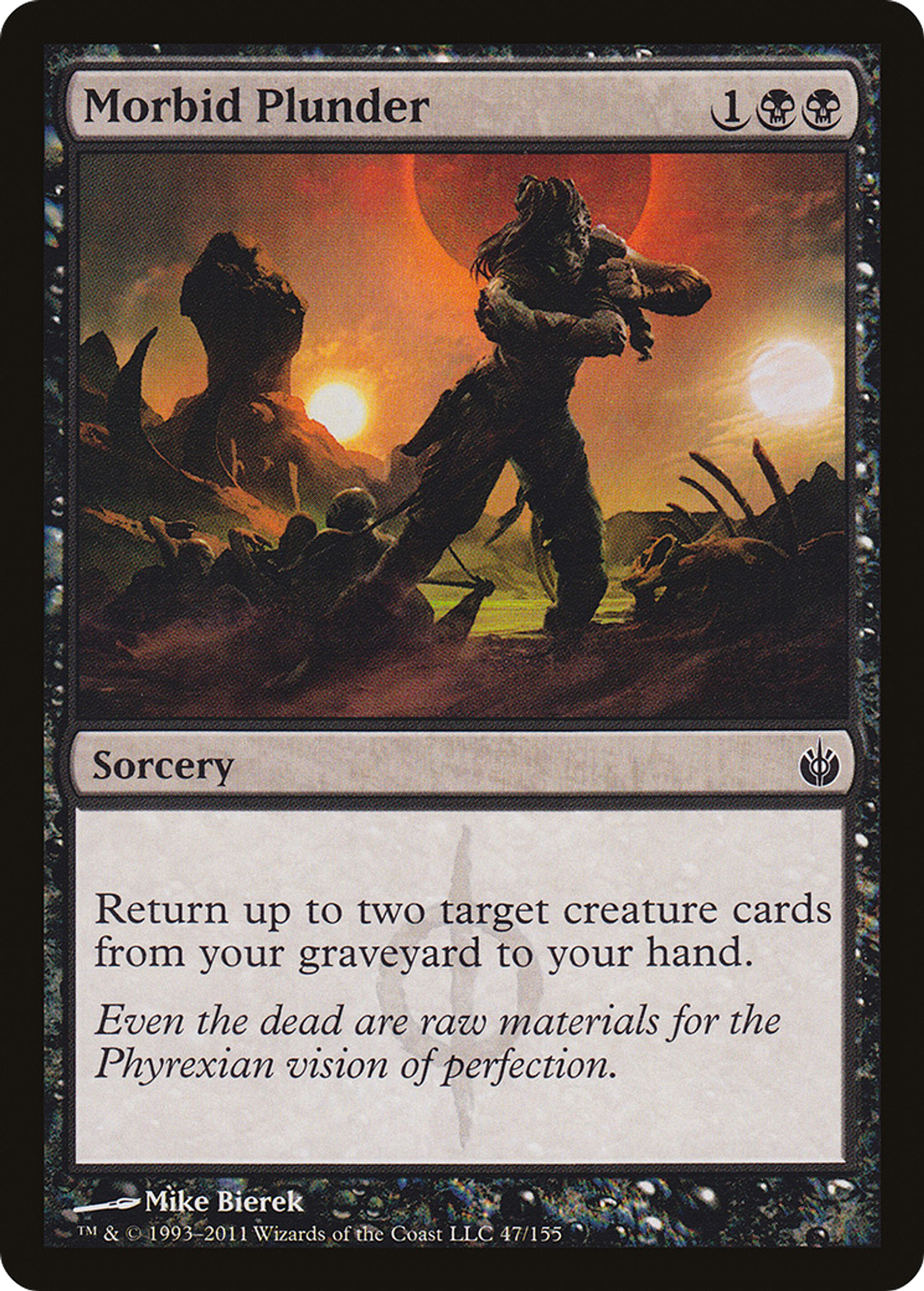 Morbid Plunder — Mirrodin Besieged — Magic: The Gathering