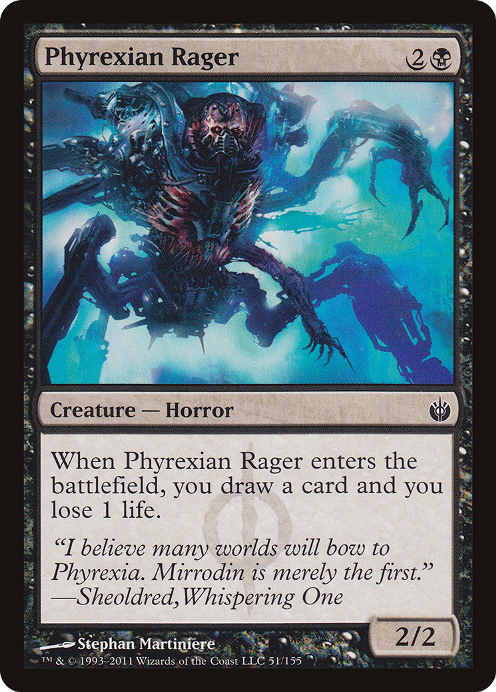 Phyrexian Rager — Mirrodin Besieged — Magic: The Gathering