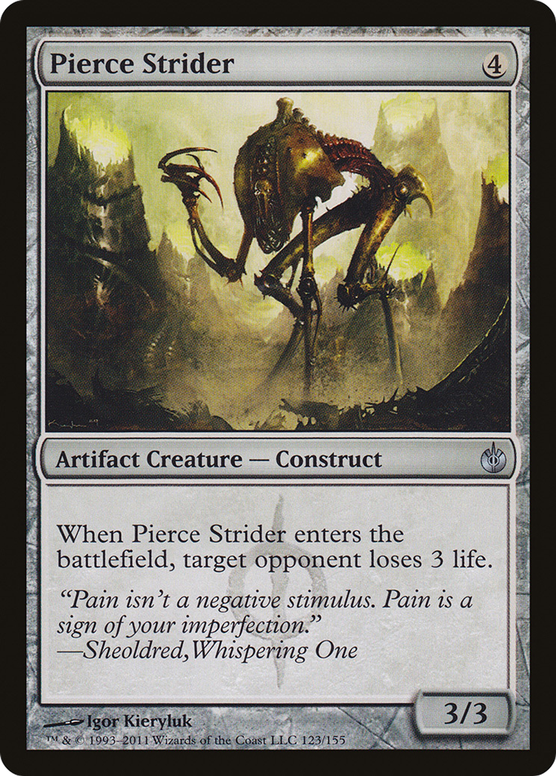 Enjambeur transperceur — Mirrodin Besieged — Magic: The Gathering