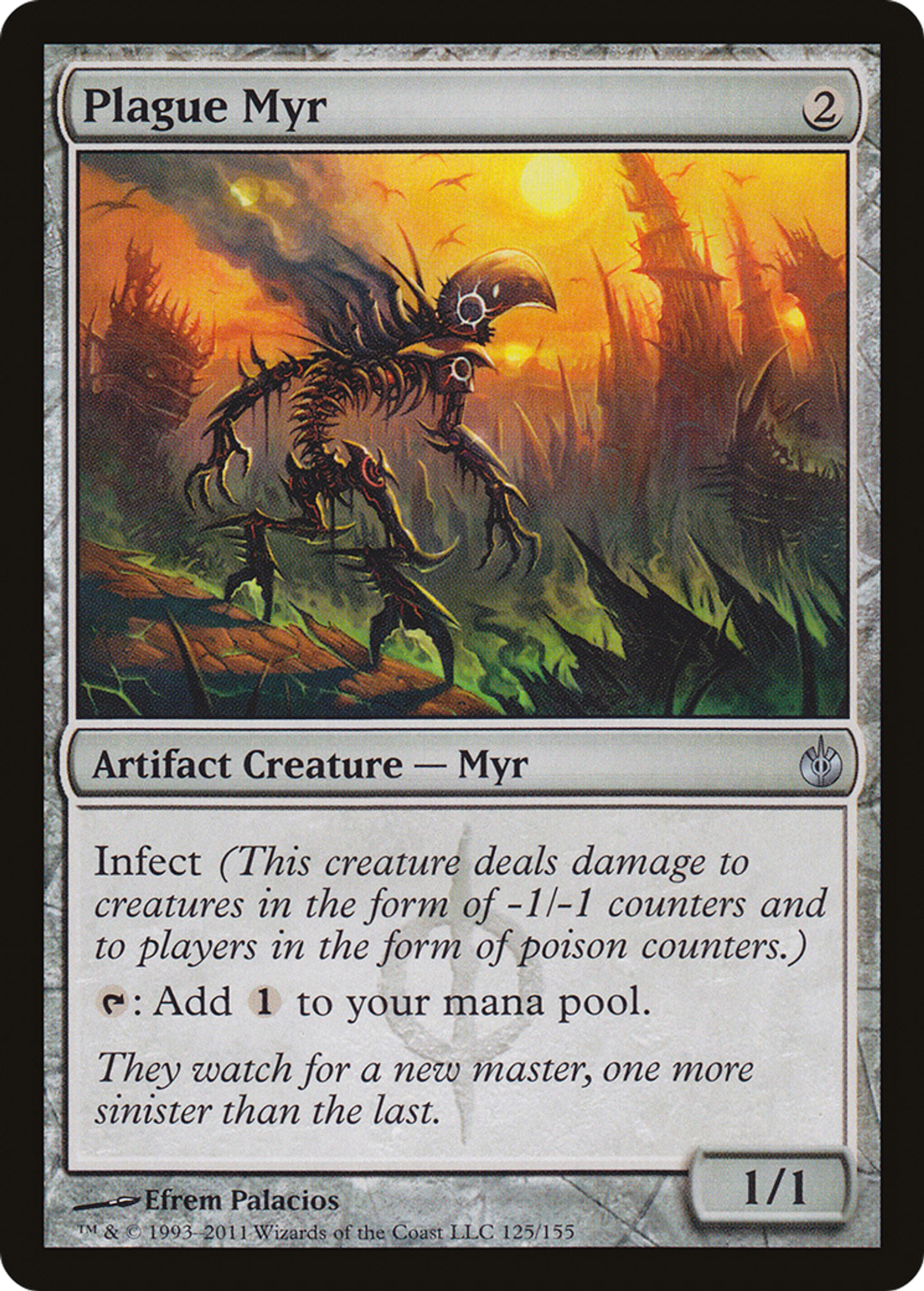 Myr de peste — Mirrodin Besieged — Magic: The Gathering