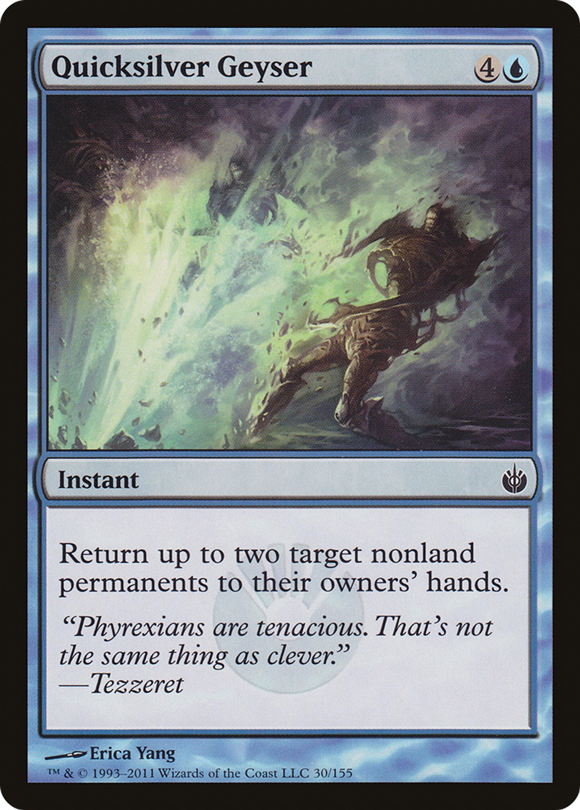 Geyser de vif-argent — Mirrodin Besieged — Magic: The Gathering