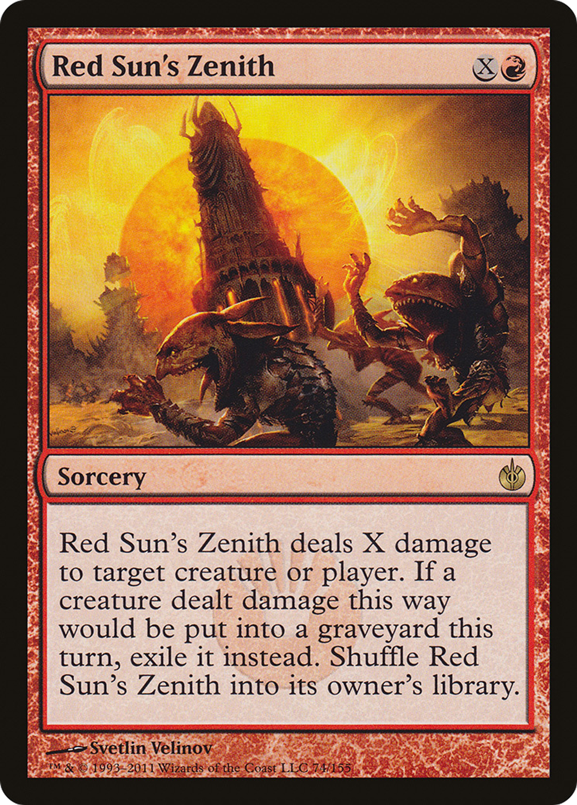 Red Sun's Zenith — Mirrodin Besieged — Magic: The Gathering