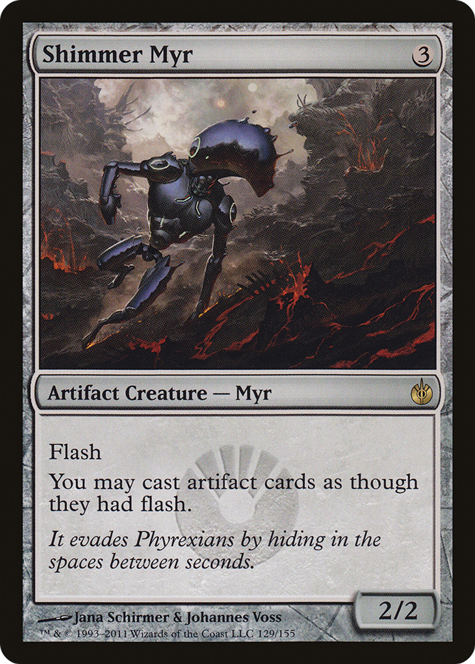 Myr scintillant — Mirrodin Besieged — Magic: The Gathering