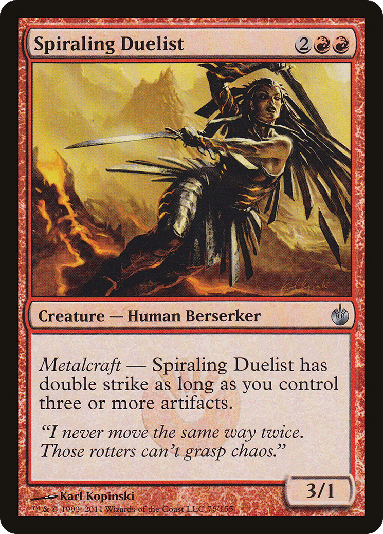Spiraling Duelist — Mirrodin Besieged — Magic: The Gathering