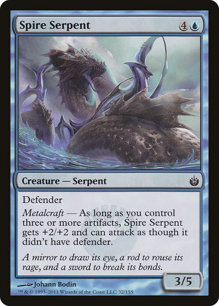 Spire Serpent — Mirrodin Besieged — Magic: The Gathering