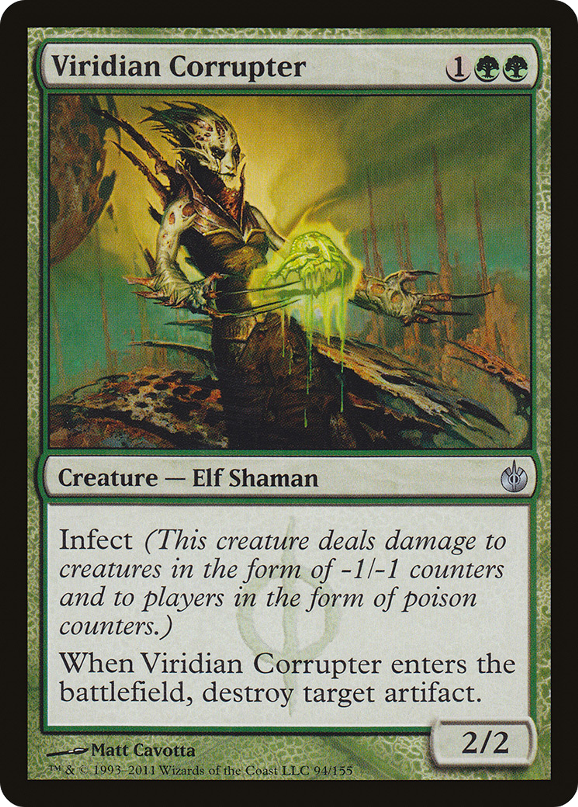 Corrupteur viridian — Mirrodin Besieged — Magic: The Gathering