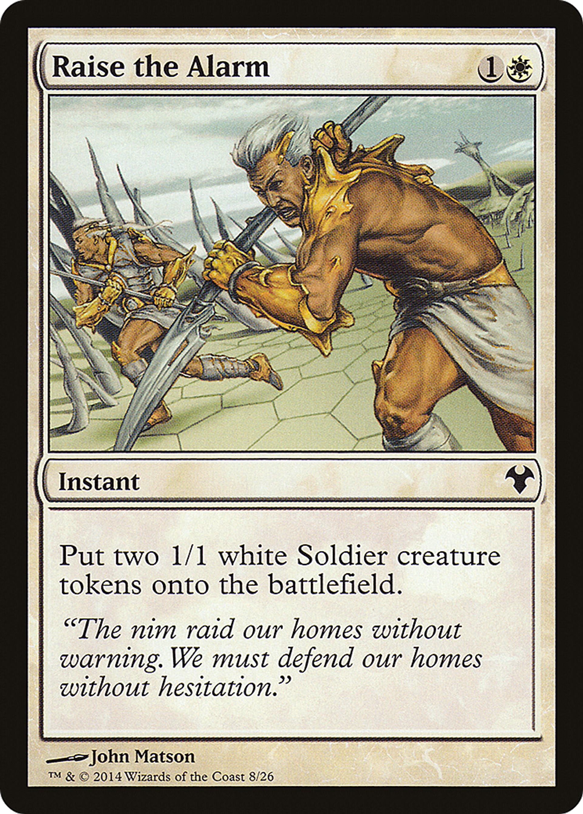 Raise the Alarm — Modern Event Deck 2014 — Magic: The Gathering