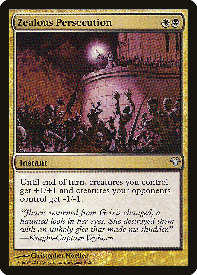 Zealous Persecution — Modern Event Deck 2014 — Magic: The Gathering