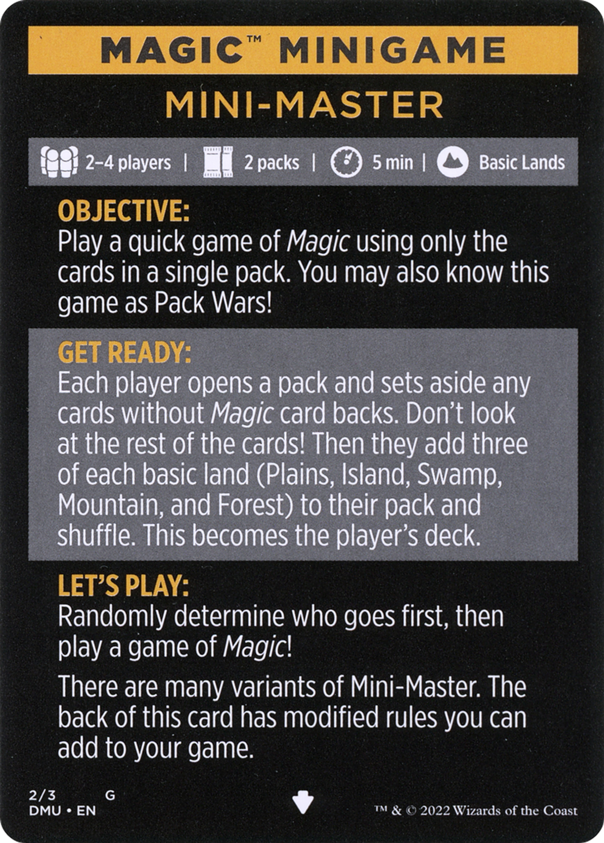 Single cards