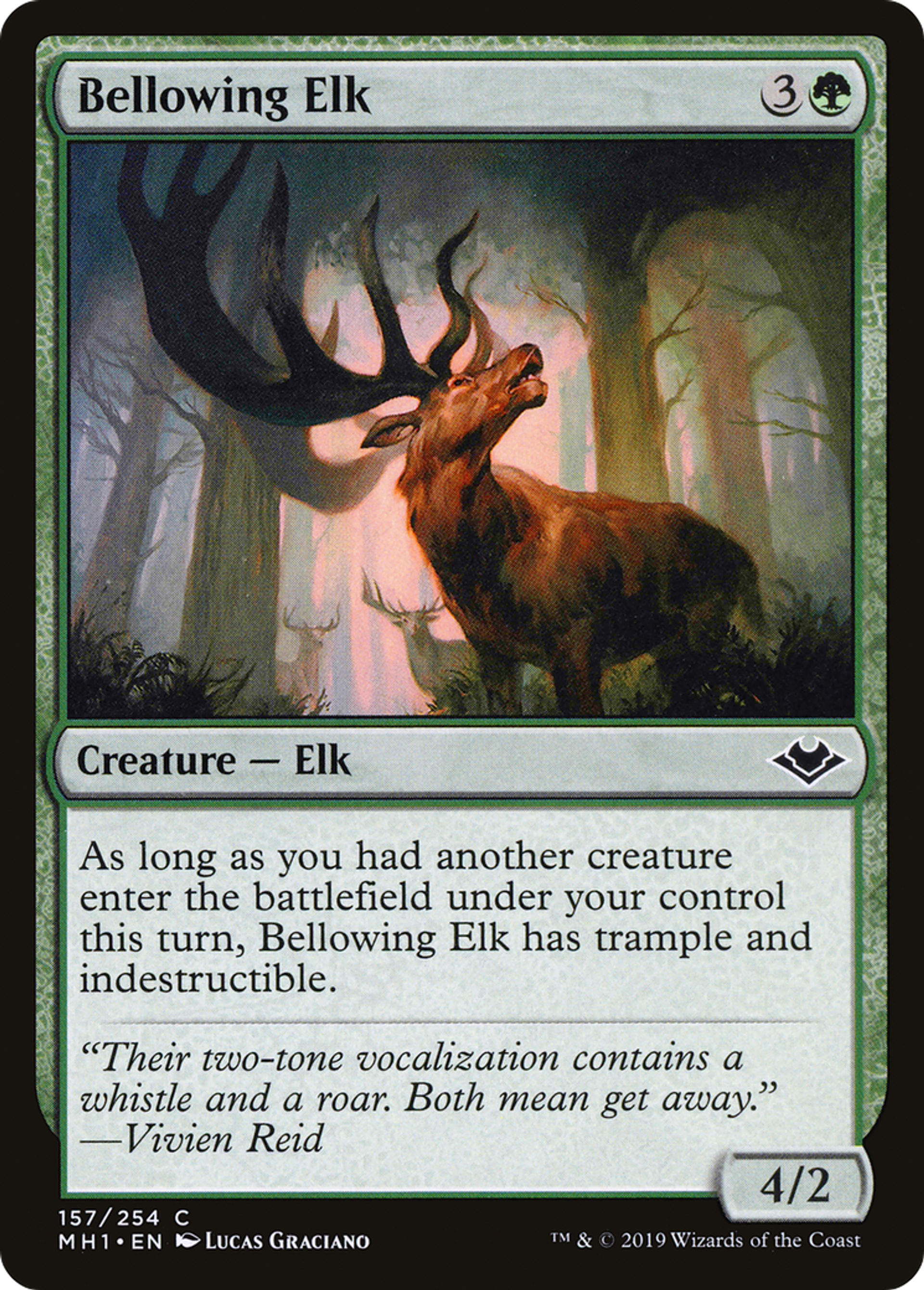 Bellowing Elk — Modern Horizons — Magic: The Gathering
