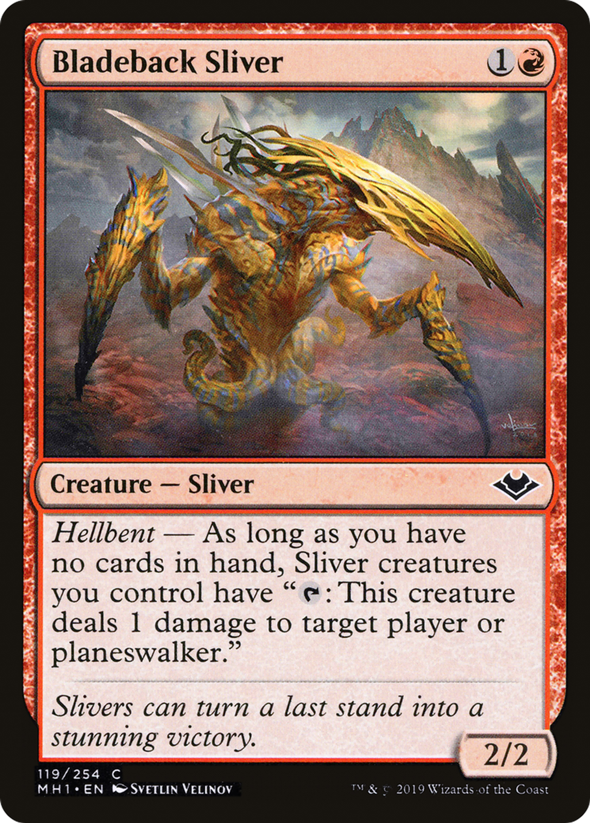 Bladeback Sliver — Modern Horizons — Magic: The Gathering