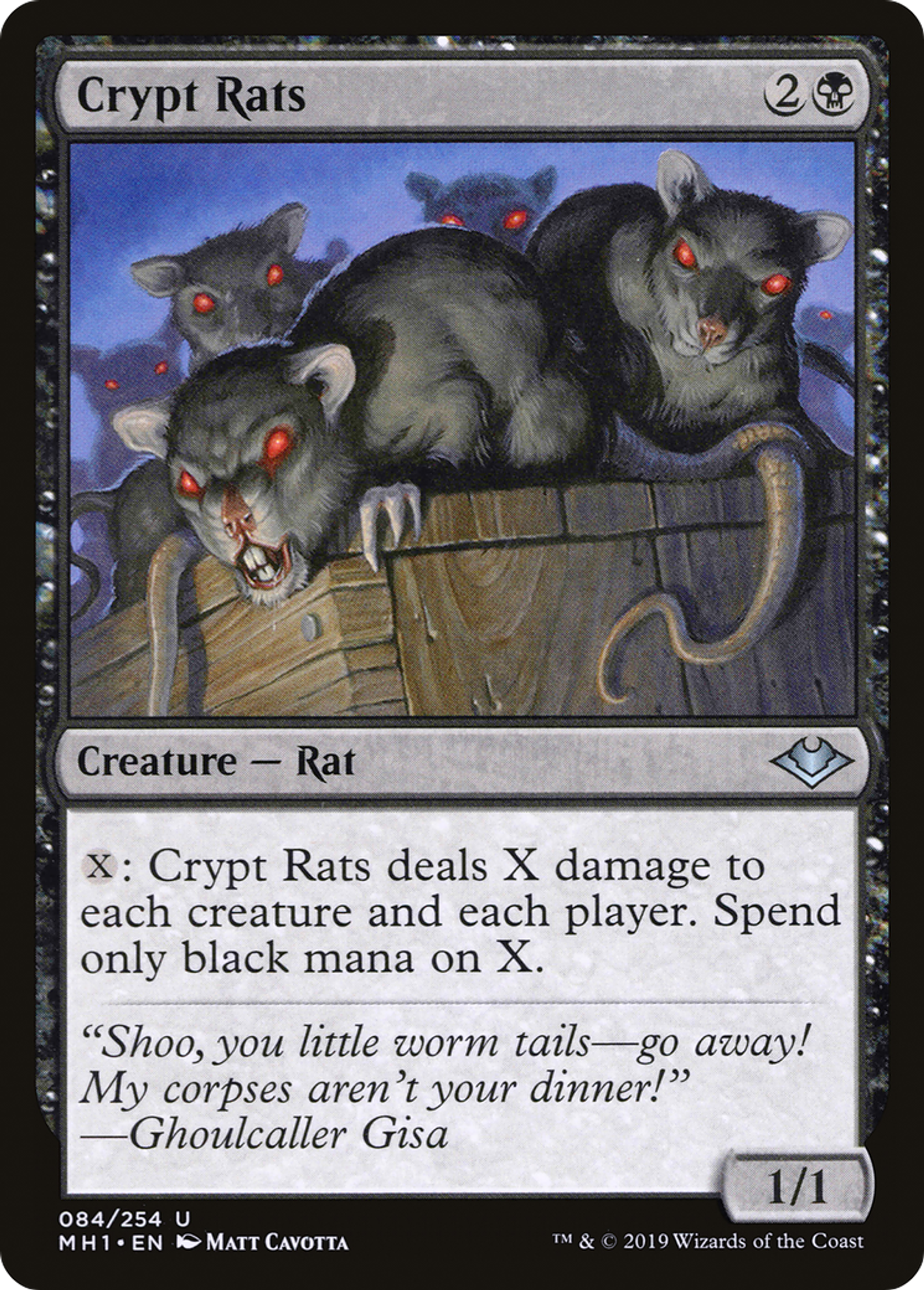 Crypt Rats — Modern Horizons — Magic: The Gathering