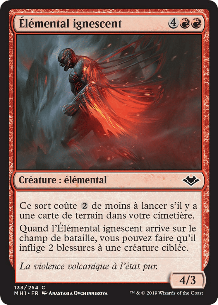Élémental ignescent — Modern Horizons — Magic: The Gathering