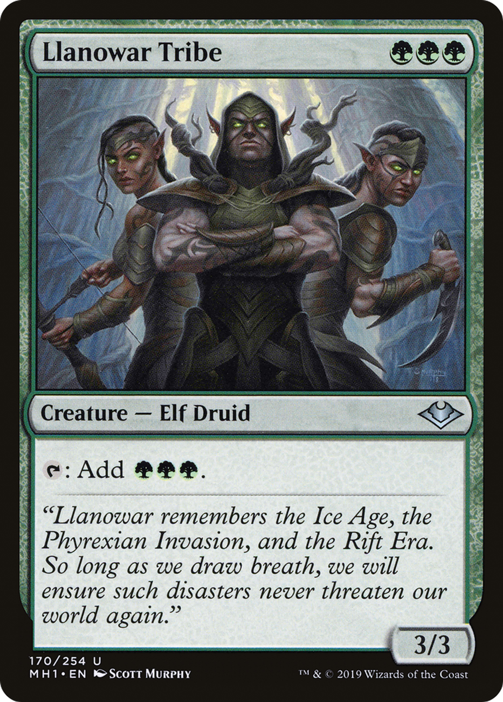 Llanowar Tribe — Modern Horizons — Magic: The Gathering