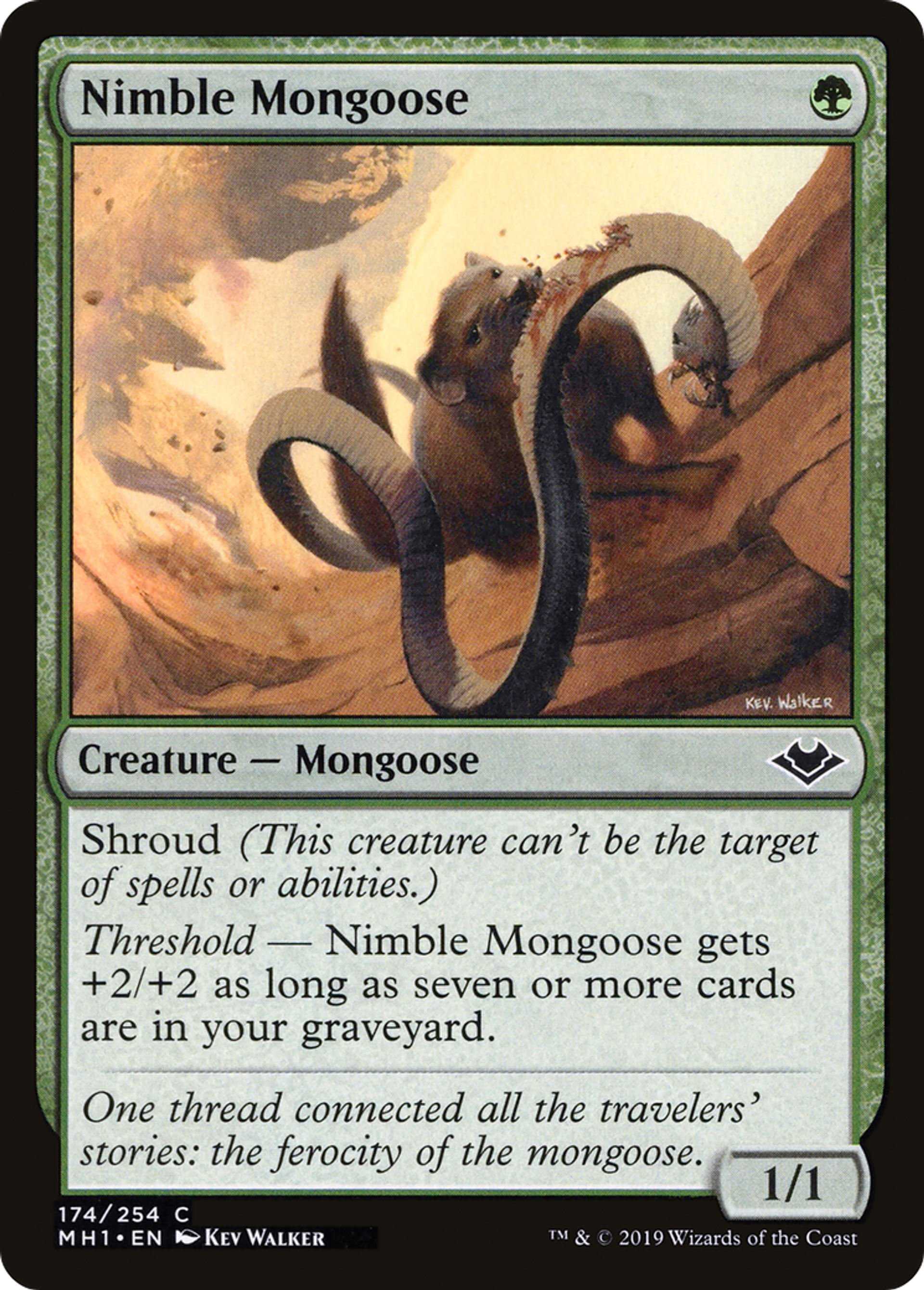 Nimble Mongoose — Modern Horizons — Magic: The Gathering