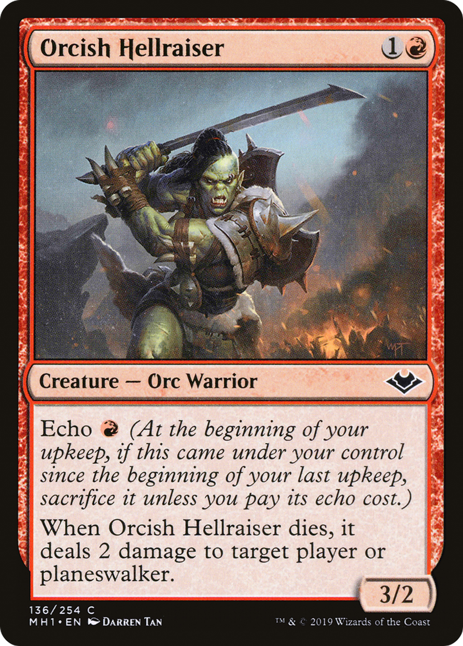 Orcish Hellraiser — Modern Horizons — Magic: The Gathering