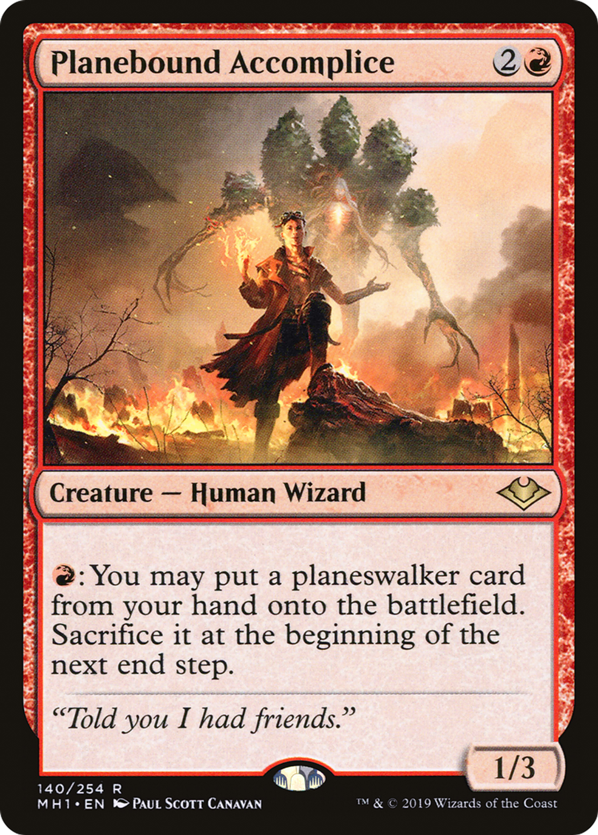 Planebound Accomplice — Modern Horizons — Magic: The Gathering