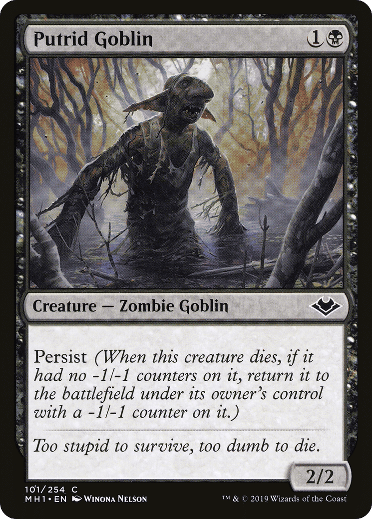 Putrid Goblin — Modern Horizons — Magic: The Gathering