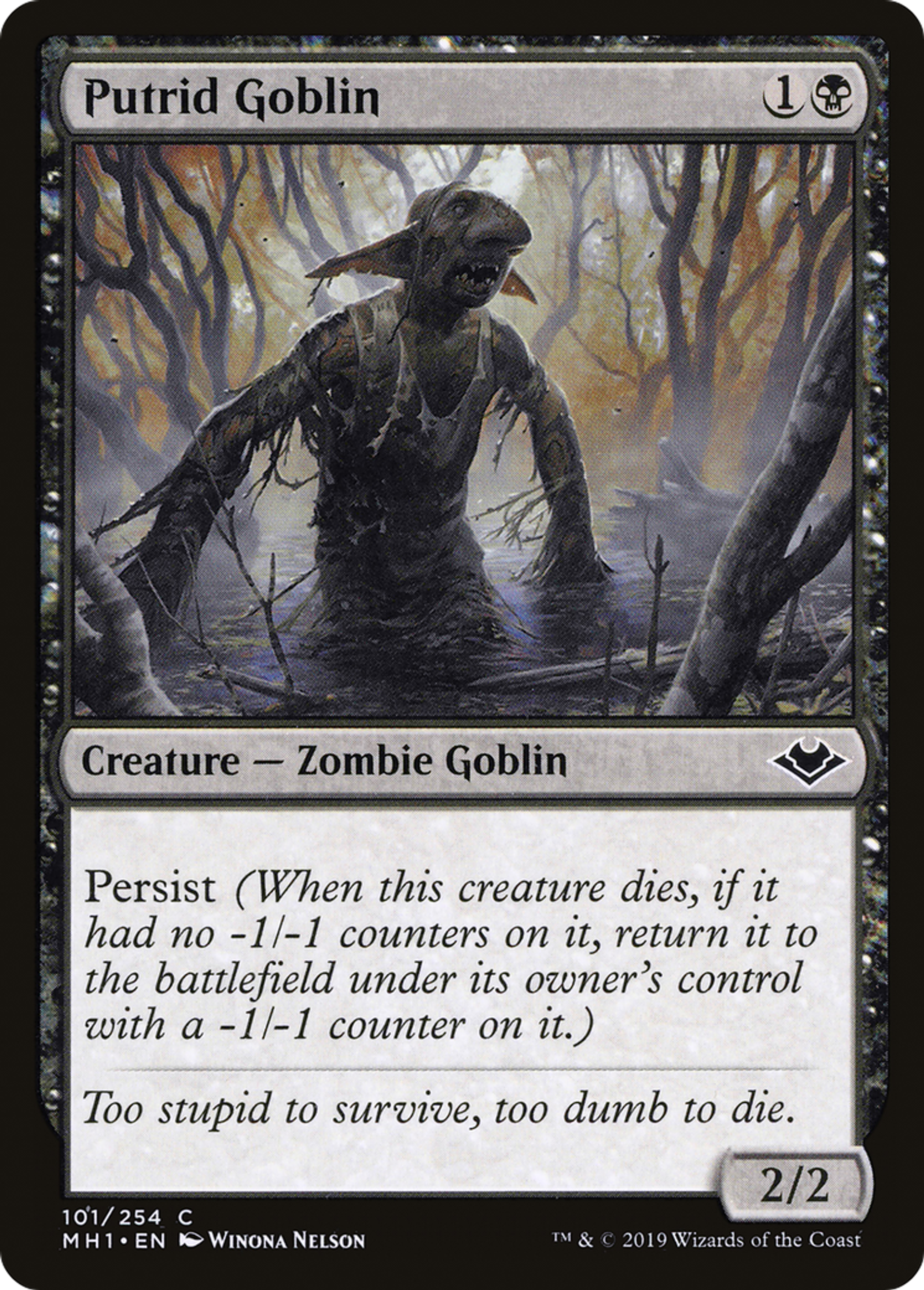 Putrid Goblin — Modern Horizons — Magic: The Gathering