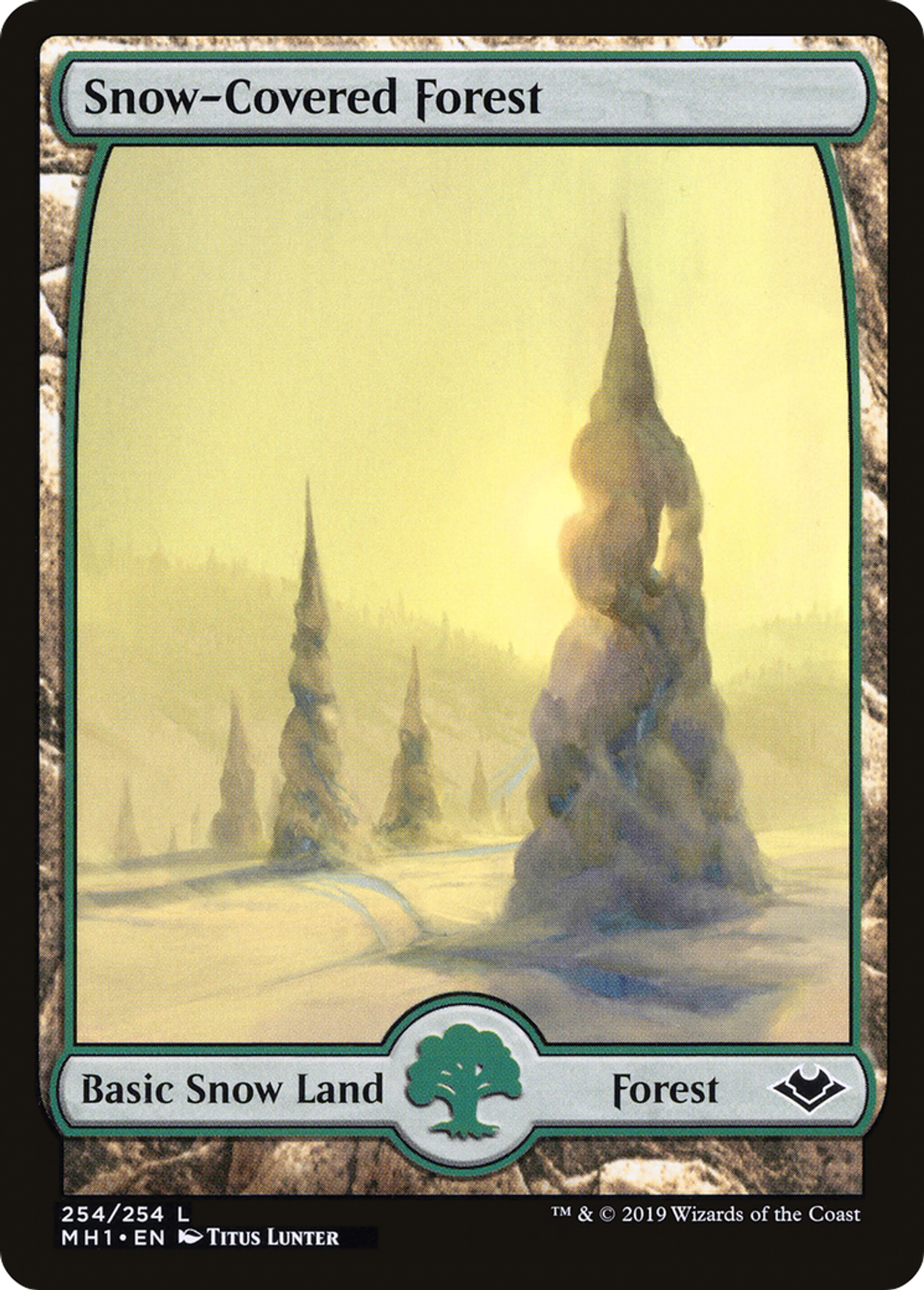 Snow-Covered Forest — Modern Horizons — Magic: The Gathering