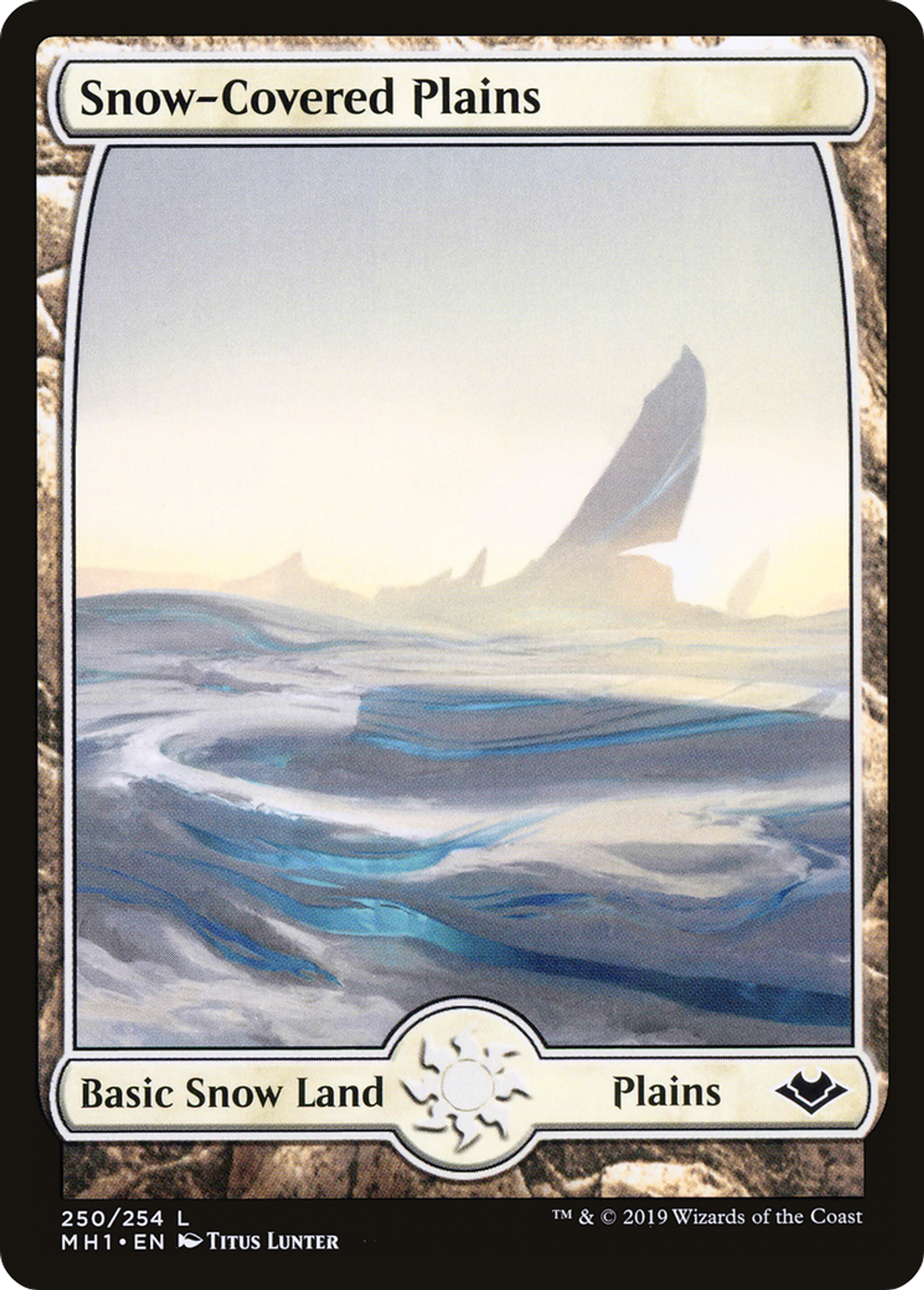 Snow-Covered Plains — Modern Horizons — Magic: The Gathering